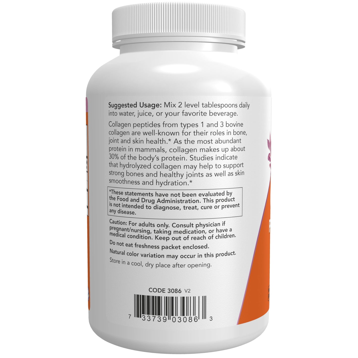 Pre-Order | Arrives in 5–10 Days – NOW Foods Supplements, Collagen Peptides Powder, Clinically Tested, Joint and Bone Health*, 8-Ounce