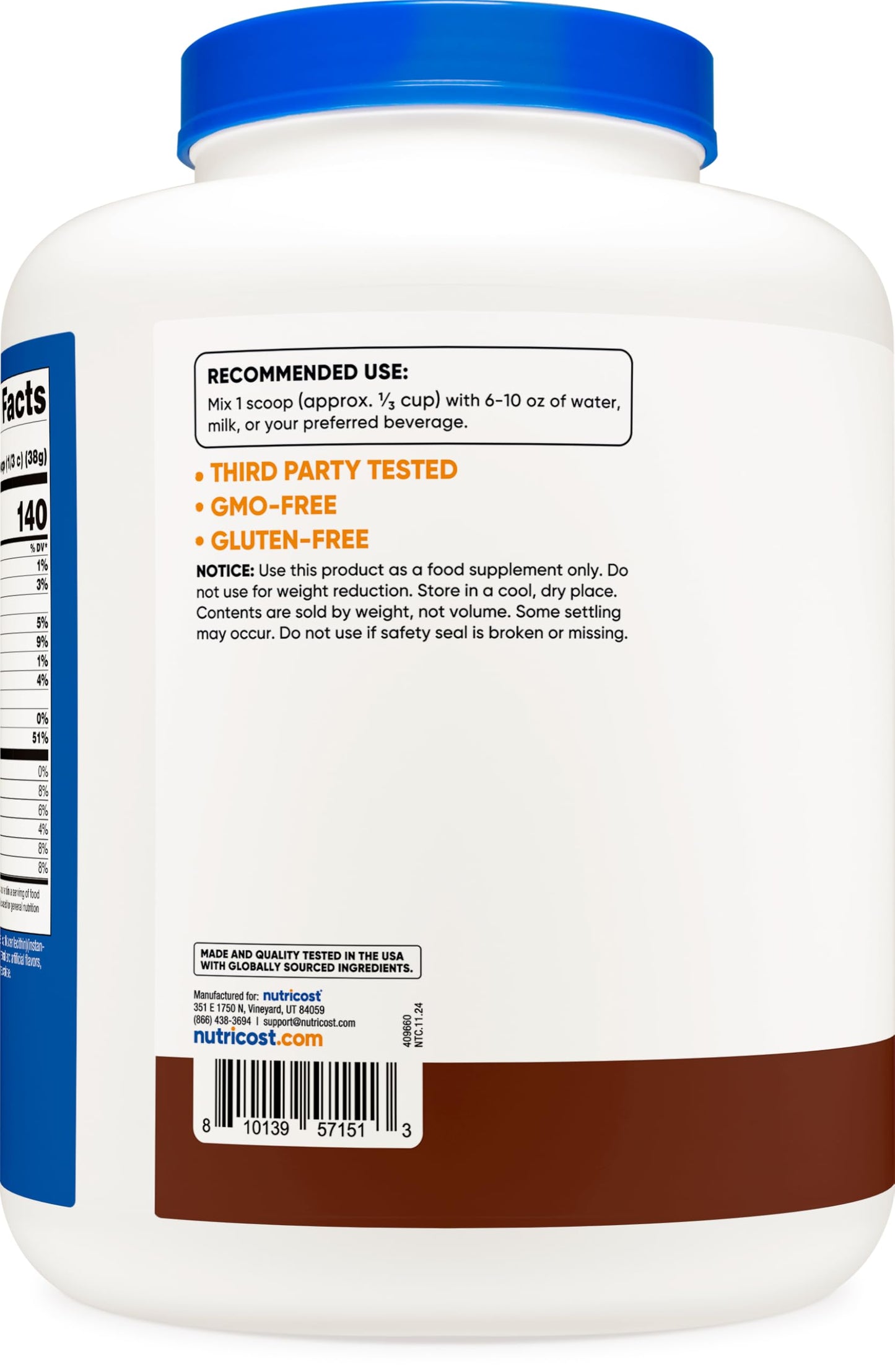 Pre-Order | Arrives in 5–10 Days – 
Nutricost Whey Protein Isolate Powder (Milk Chocolate) 5LBS