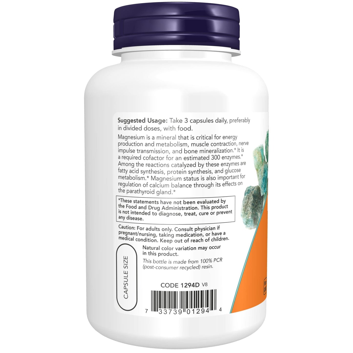 Pre-Order | Arrives in 5–10 Days – NOW Supplements, Magnesium Citrate, Enzyme Function*, Nervous System Support*, 120 Veg Capsules