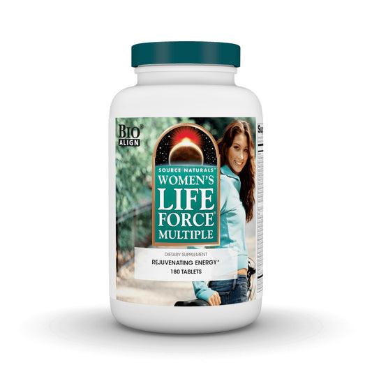 Pre-Order | Arrives in 5–10 Days – Source Naturals Women's Life Force Multiple, Daily Multivitamin & Immune Health, Rejuvenating Energy* Supplement - 180 Tablets