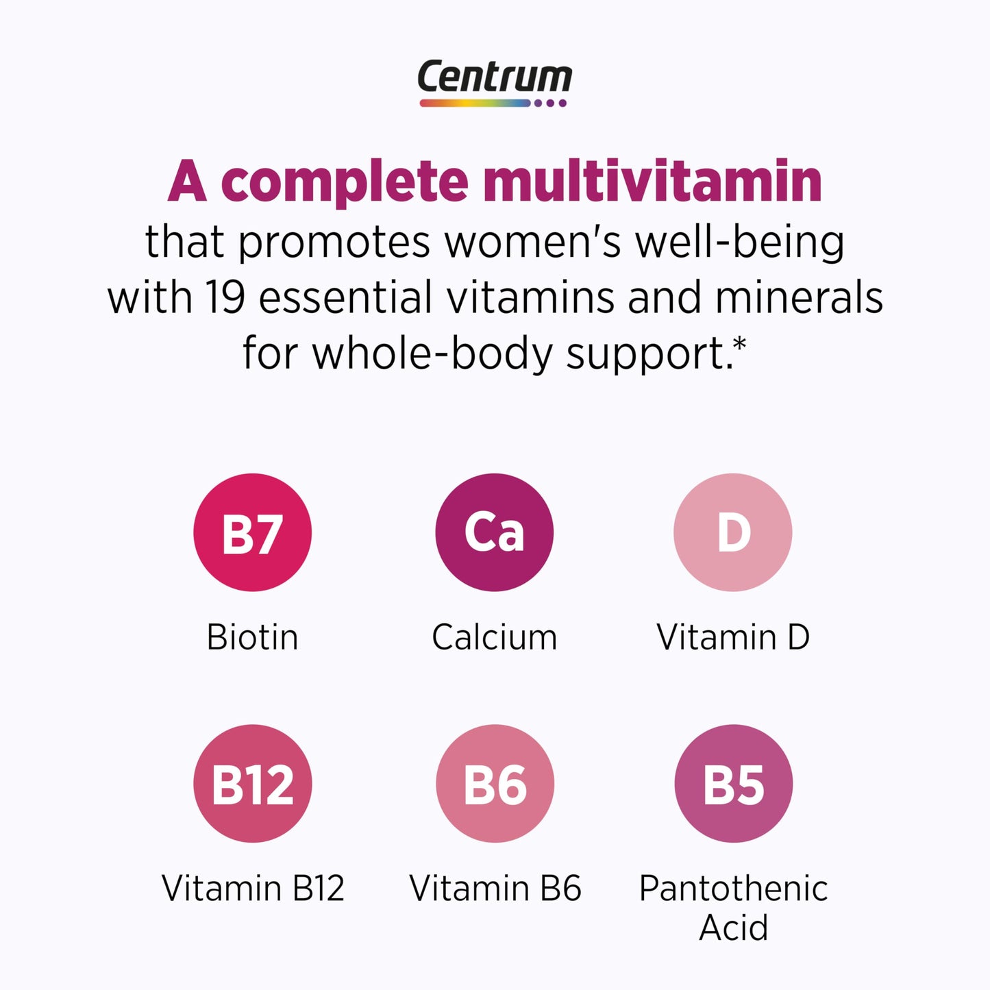Pre-Order | Arrives in 5–10 Days – Centrum Complete Multivitamin Supplement + Hot Flash Support Menopause Support Tablets, with Clinically Studied geniVida, 30 Count