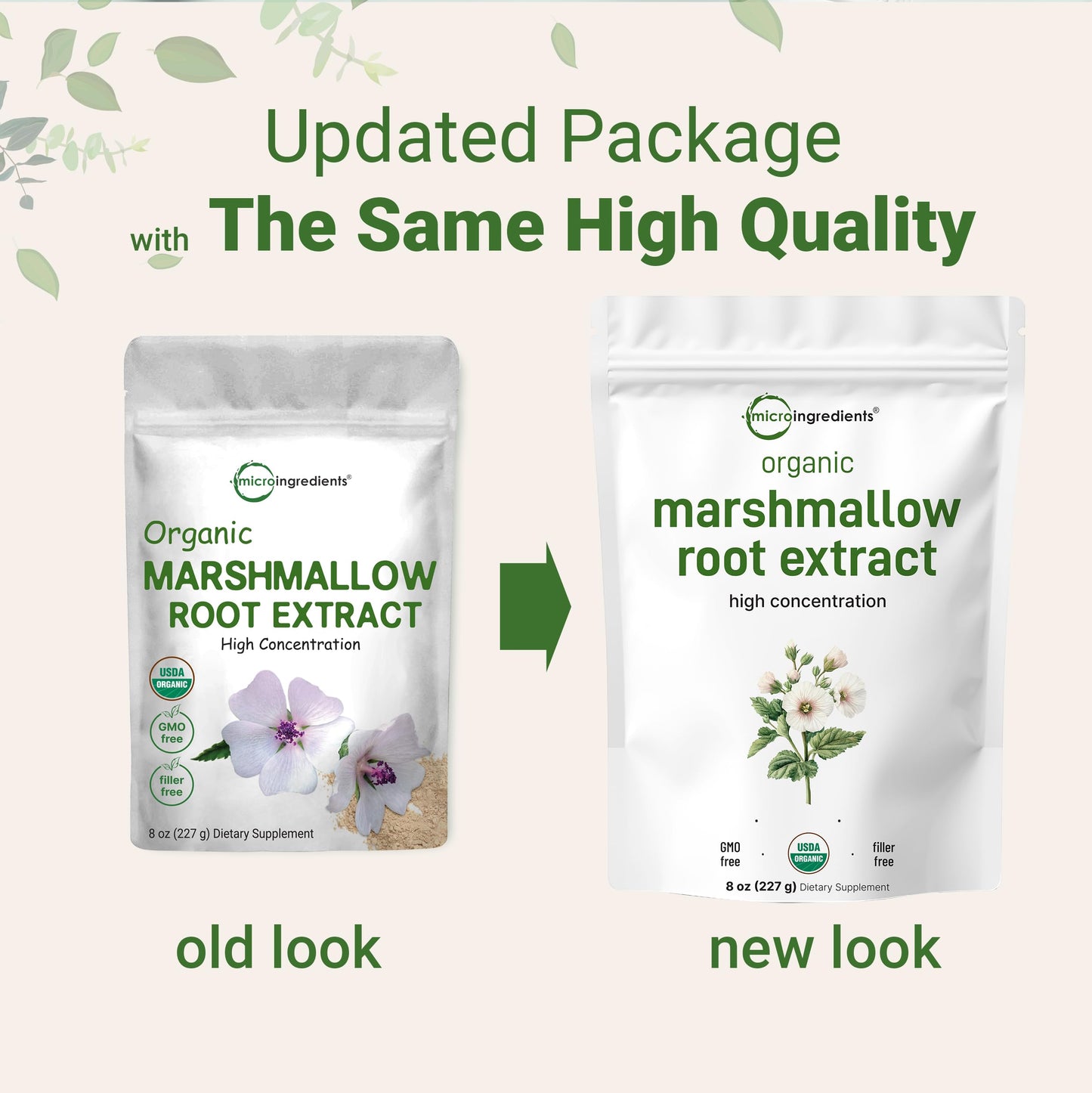 Pre-Order | Arrives in 5–10 Days – Micro Ingredients Organic Marshmallow Root Powder, 8 Ounce, Filler Free and Traditionally Used, Supports Digestive Gastrointestinal Health, Non-Irradiated and No GMOs, Vegan Friendly