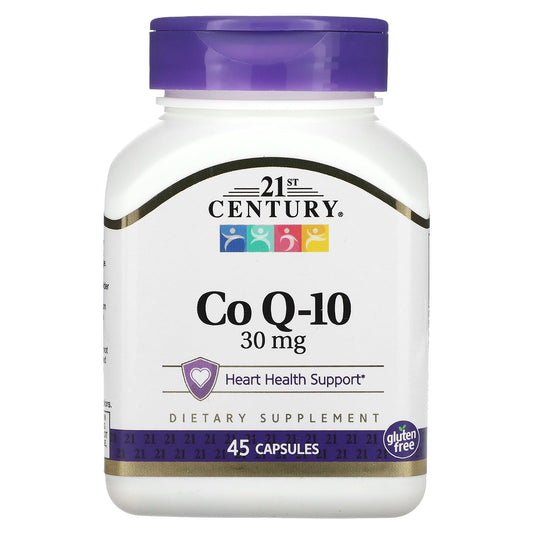 Pre-Order | Arrives in 5–10 Days – 21st Century Co Q10 30 mg Capsules, 45 Count (21341)