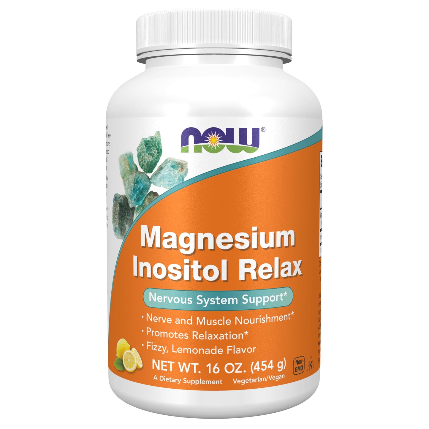 Pre-Order | Arrives in 5–10 Days – NOW Foods Supplements,powder Magnesium Inositol Relax, Nervous System Support*, Fizzy Lemonade Flavor, 16-Ounce