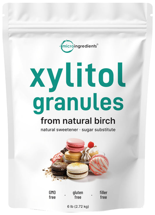 Pre-Order | Arrives in 5–10 Days – Xylitol Sweetener, 6 Pounds, Natural Sweetener, 1:1 Sugar Substitute and Low Calorie, Great for Baking and Cooking, No After Taste, Keto Friendly