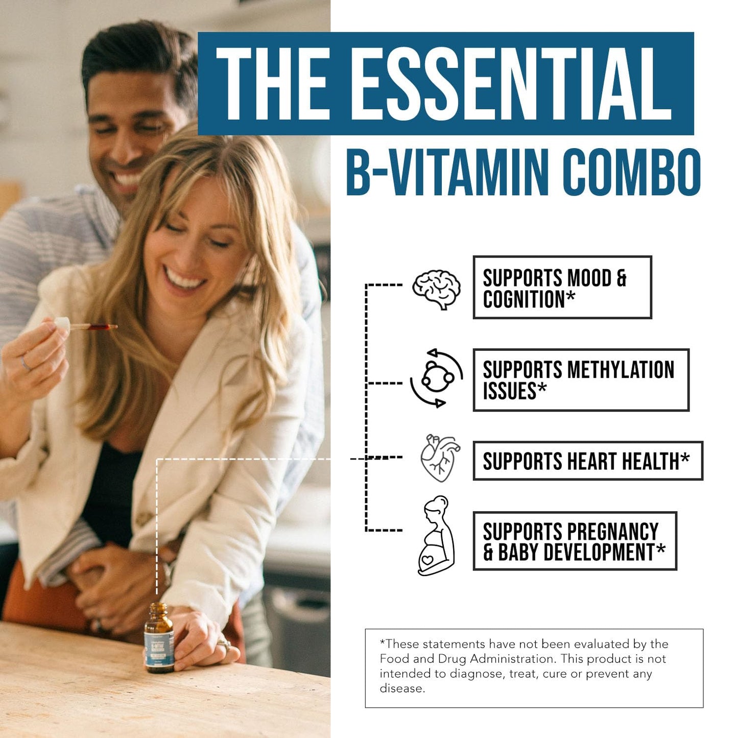 Pre-Order | Arrives in 5–10 Days – 
L Methyl Folate 15mg Plus Methyl B12 Cofactor – Organic Berry Flavor, High Potency Liquid Sublingual Active 5-MTHF Form - Supports Mood, Methylation, Cognition – Bioactive Forms Vitamin B9 & B12 (1oz)