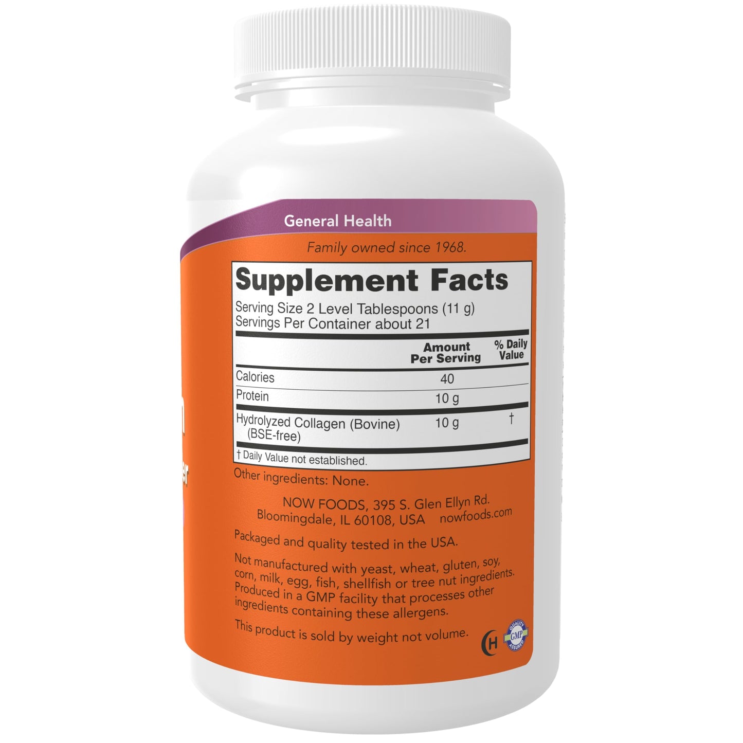 Pre-Order | Arrives in 5–10 Days – NOW Foods Supplements, Collagen Peptides Powder, Clinically Tested, Joint and Bone Health*, 8-Ounce