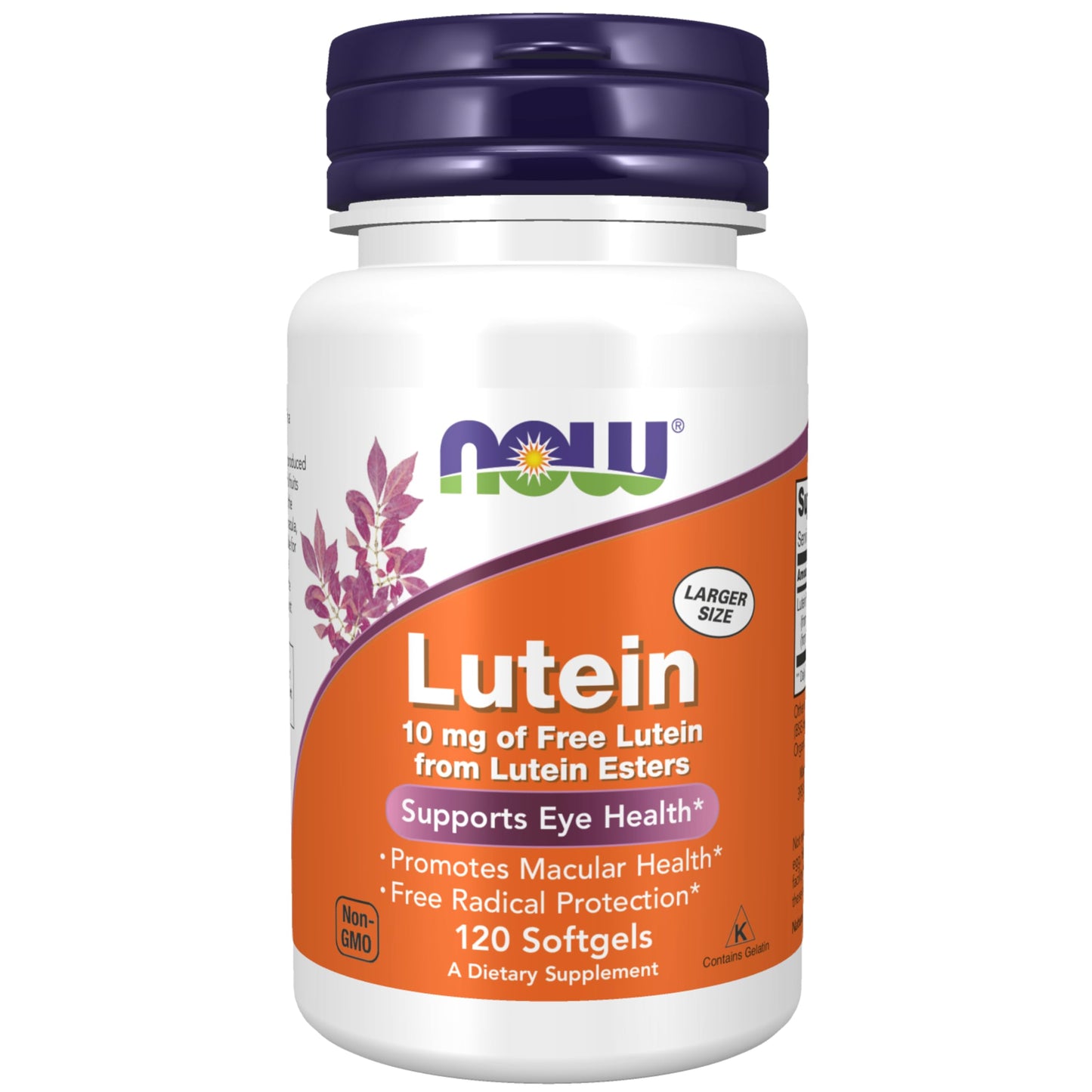 Pre-Order | Arrives in 5–10 Days – NOW Foods Supplements, Lutein 10 mg with 10 mg of Free Lutein from Lutein Esters, 120 Softgels