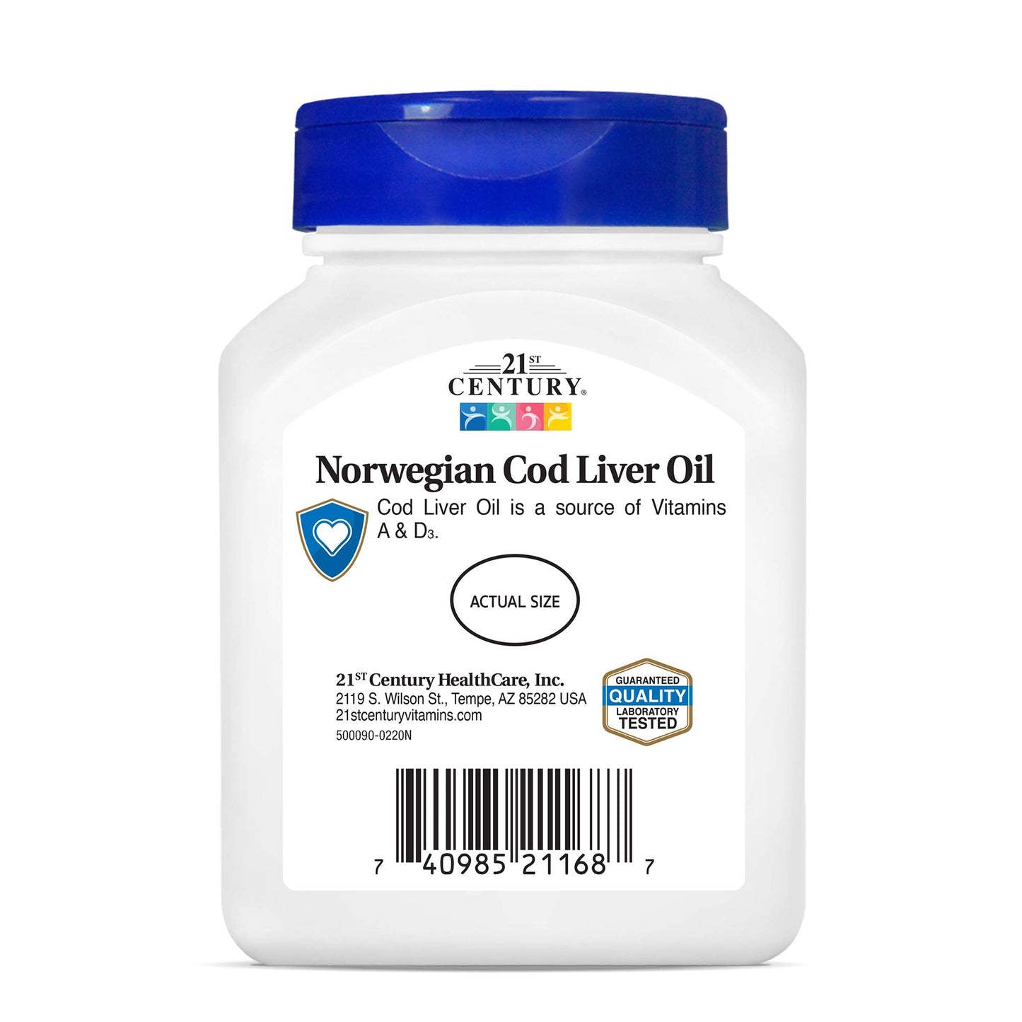Pre-Order | Arrives in 5–10 Days – 21st Century Cod Liver Oil Softgels, 110 Count (Pack of 3)