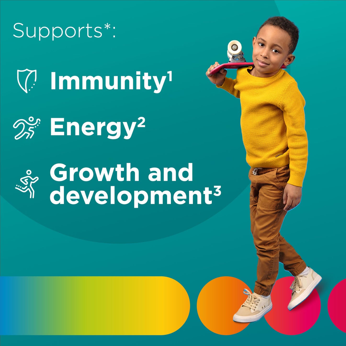 Pre-Order | Arrives in 5–10 Days – Centrum Kids Multivitamin Gummies, Tropical Punch Flavor Made With Natural Flavors, Stocking Stuffer, 150 Count, 150 Day Supply