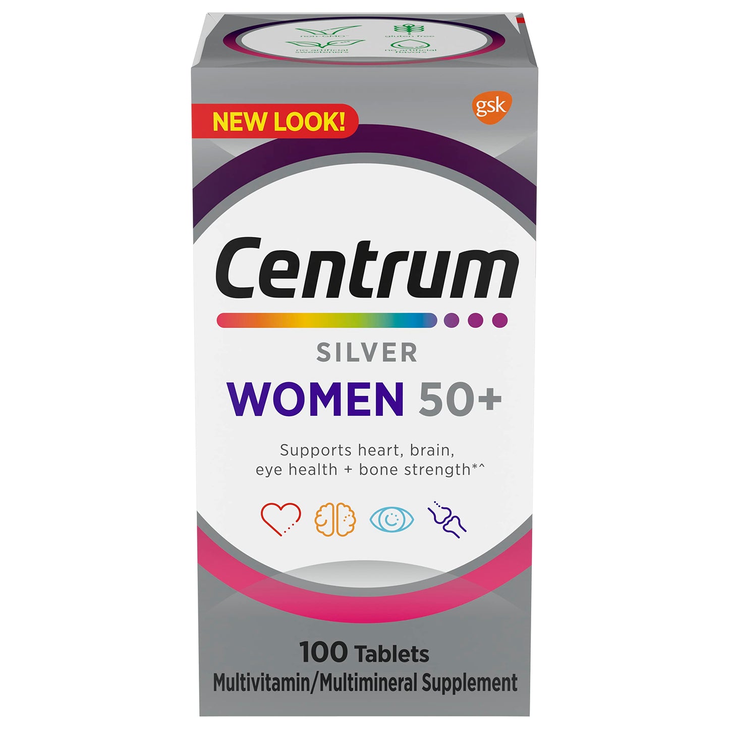 Pre-Order | Arrives in 5–10 Days – 
Centrum Silver Women's Multivitamin for Women 50 Plus, Multivitamin/Multimineral Supplement with Vitamin D3, B Vitamins, Non-GMO Ingredients, Supports Memory and Cognition in Older Adults - 100 Ct