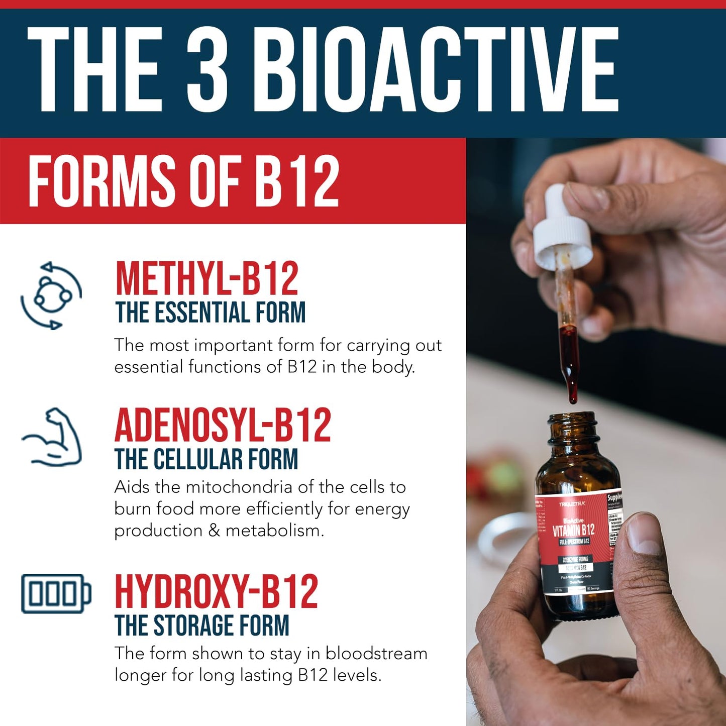 Pre-Order | Arrives in 5–10 Days – 
BioActive Vitamin B12 1000 mcg | Contains 3 BioActive Forms B12 Plus Methylfolate Cofactor - Methyl B12, Adenosyl B12 & Hydroxy B12 | Sublingual Form, Cherry Flavor, Organic, Vegan (180 Servings)