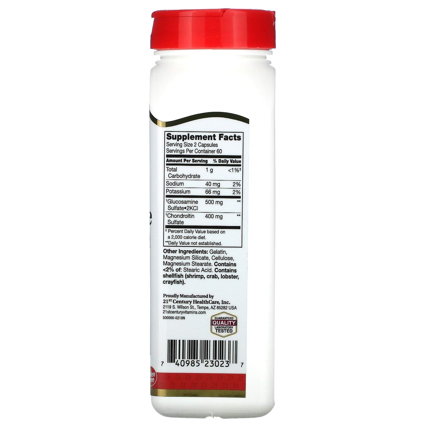 Pre-Order | Arrives in 5–10 Days – 21st Century Glucosamine 250 mg and Chondroitin 200 mg Capsules, 120 Count