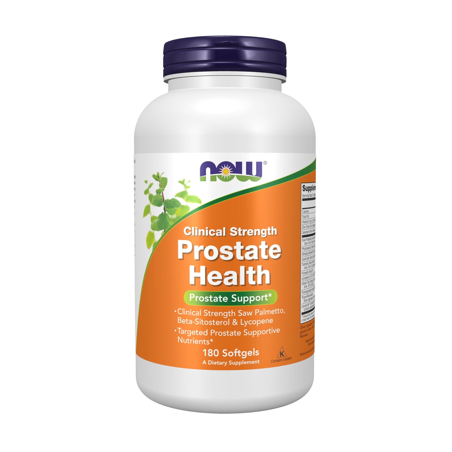 Pre-Order | Arrives in 5–10 Days – NOW Foods Supplements, Prostate Health, Clinical Strength Saw Palmetto, Beta-Sitosterol & Lycopene, 180 Softgels
