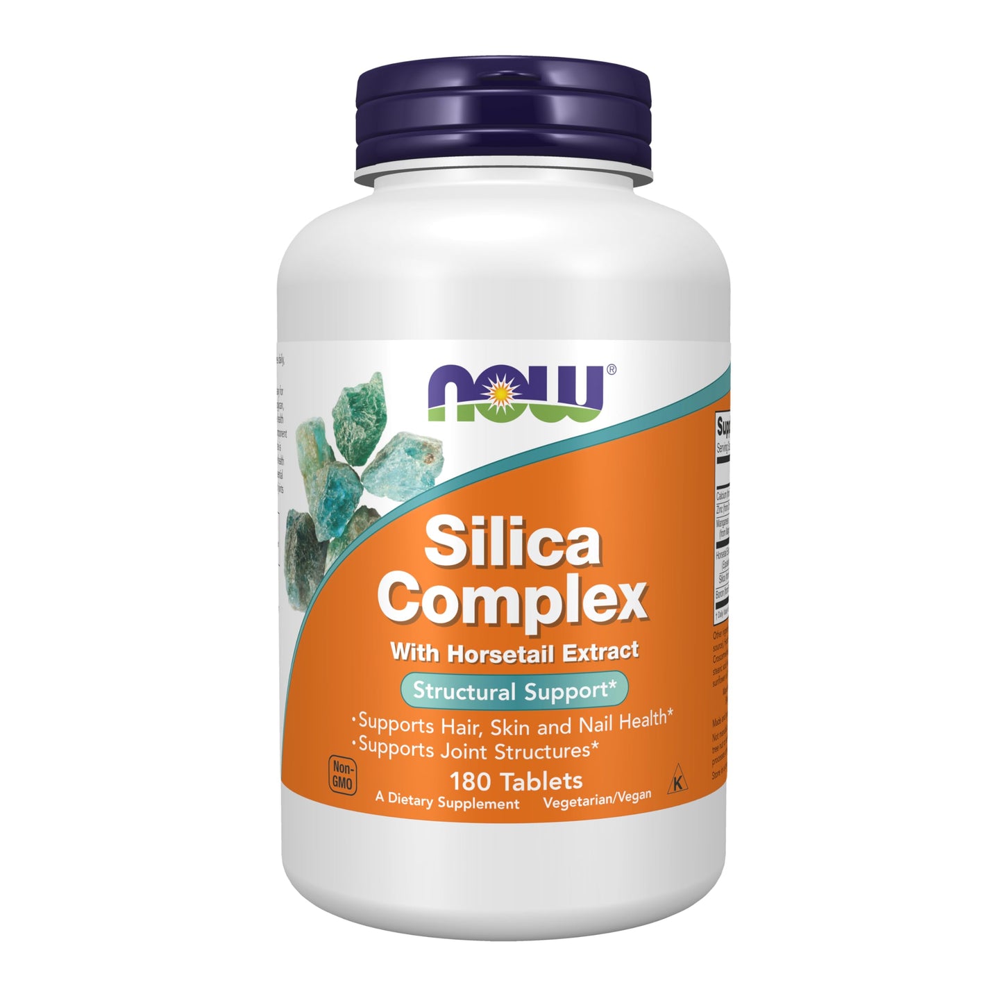 Pre-Order | Arrives in 5–10 Days – NOW Foods Supplements, Silica Complex with Horsetail Extract, Supports Hair, Skin and Nail Health*, Structural Support*, 180 Tablets