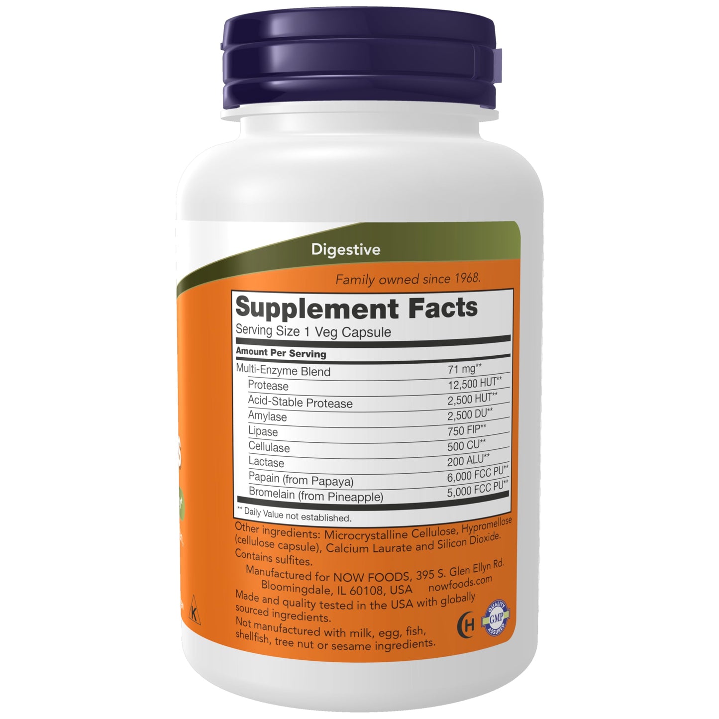 Pre-Order | Arrives in 5–10 Days – NOW Foods Supplements, Plant Enzymes with Lactase, Protease, Papain and Bromelain, 120 Veg Capsules