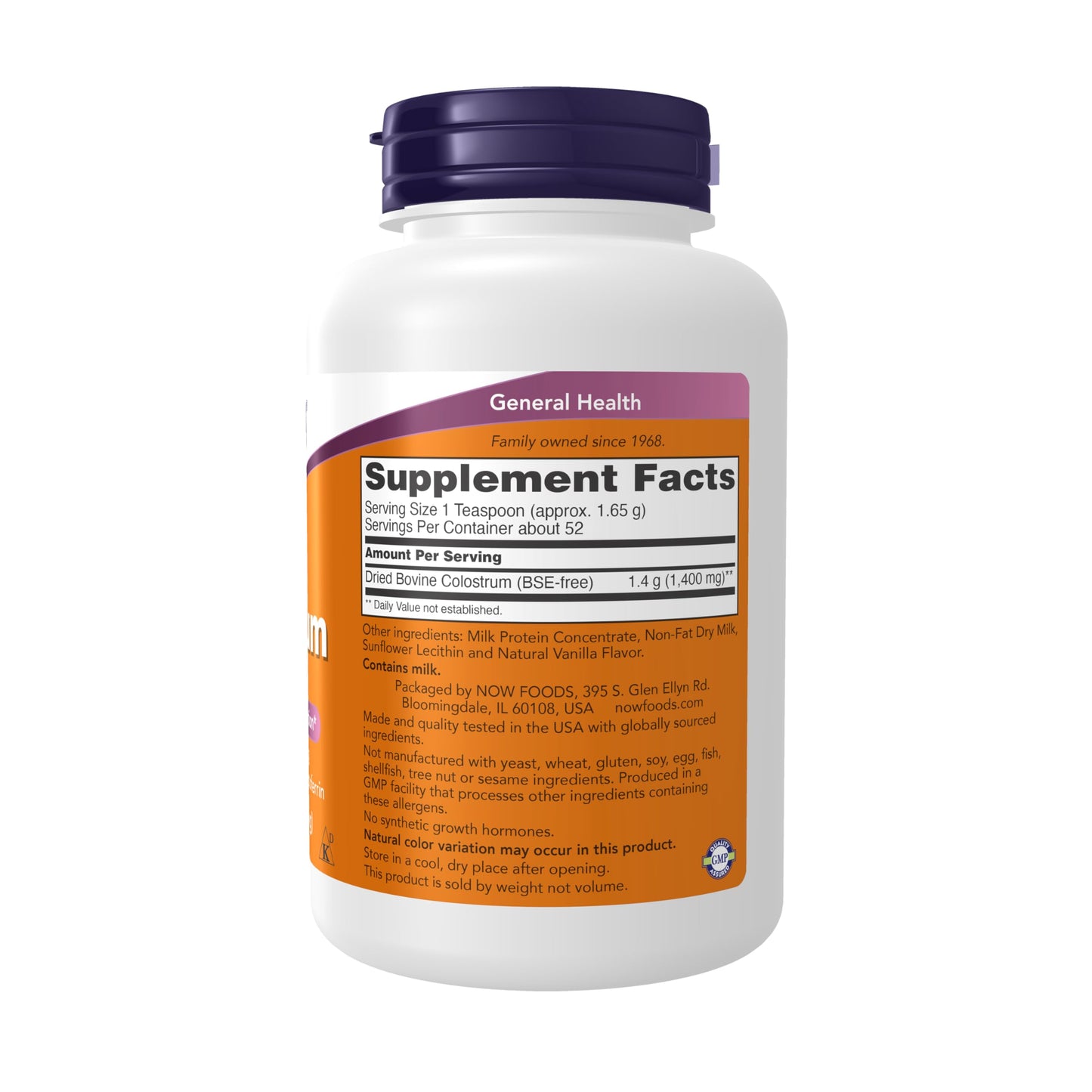 Pre-Order | Arrives in 5–10 Days – NOW Foods Supplements, Colostrum Powder, Naturally occurring Immunoglobulins and Lactoferrin, 3-Ounce