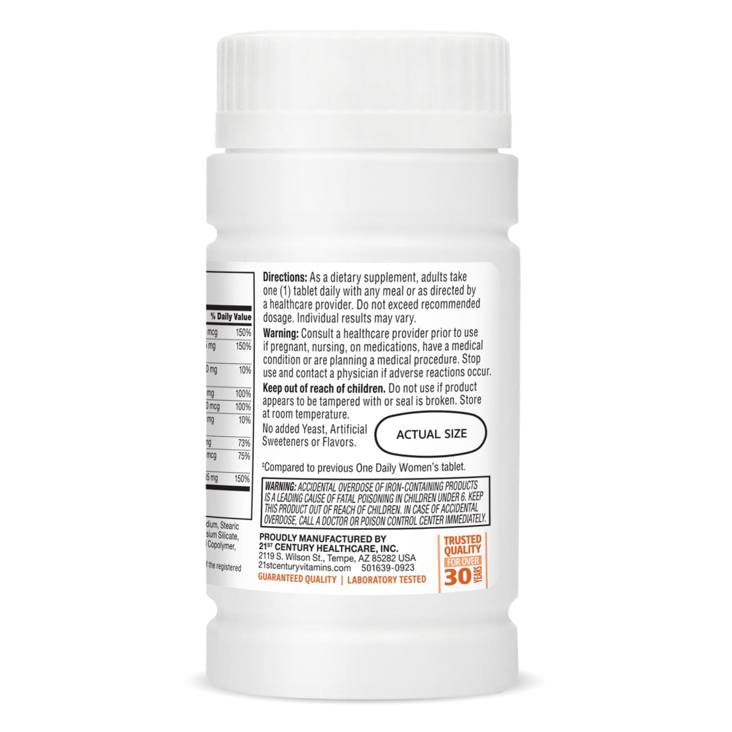 Pre-Order | Arrives in 5–10 Days – 21st Century One Daily Women's Tablets, 100 Count