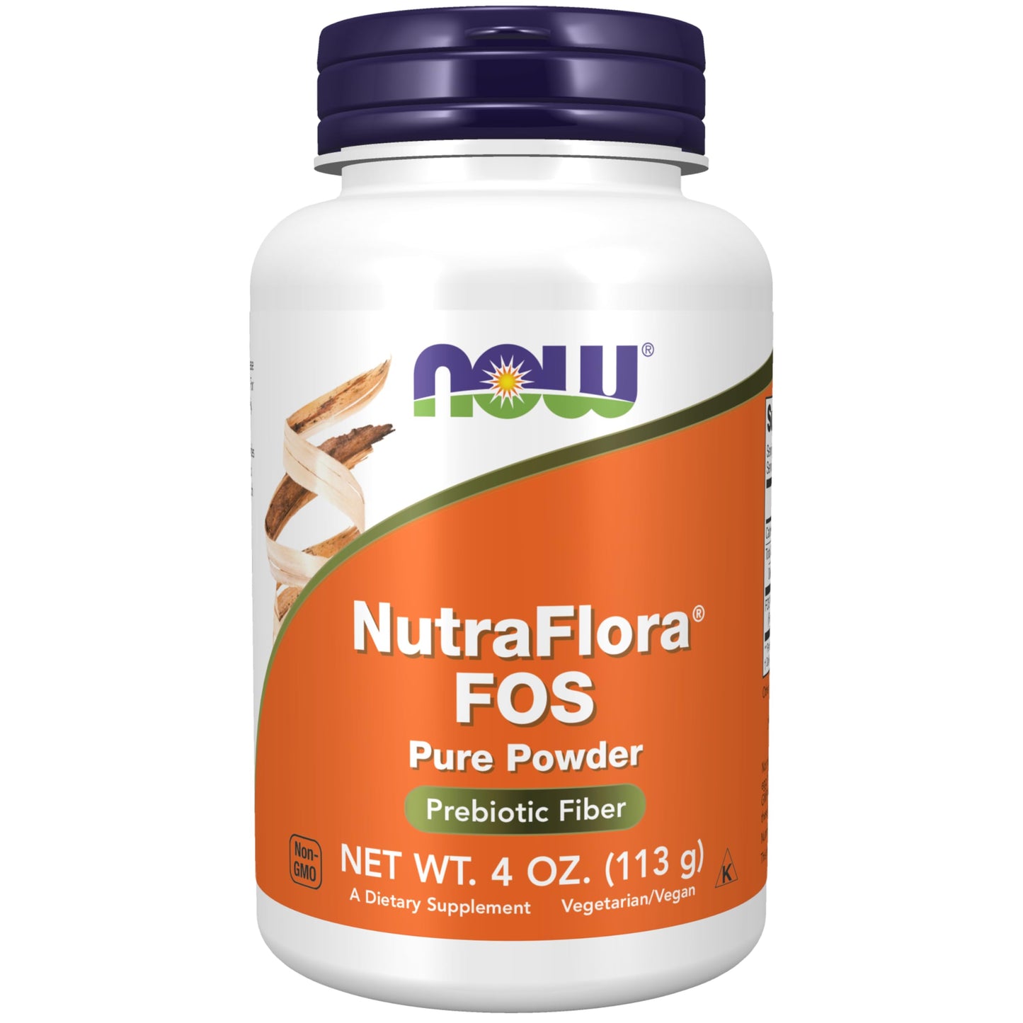 Pre-Order | Arrives in 5–10 Days – NOW Foods Supplements, NutraFlora FOS (Fructooligosaccharides) Pure Powder, Prebiotic Fiber, 4-Ounce