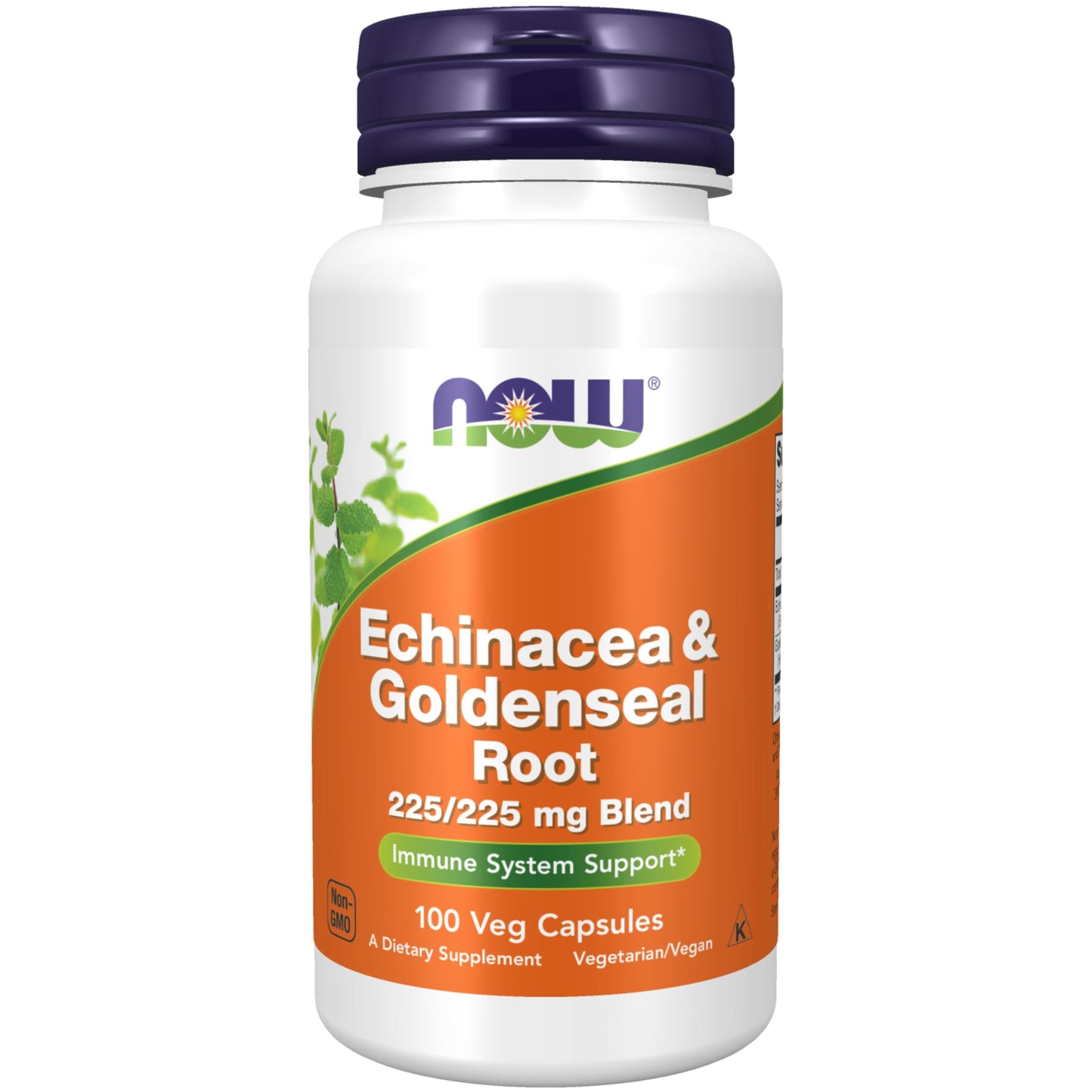 Pre-Order | Arrives in 5–10 Days – NOW Supplements, Echinacea & Goldenseal Root, 225/225 mg Blend, Immune System Support*, 100 Veg Capsules