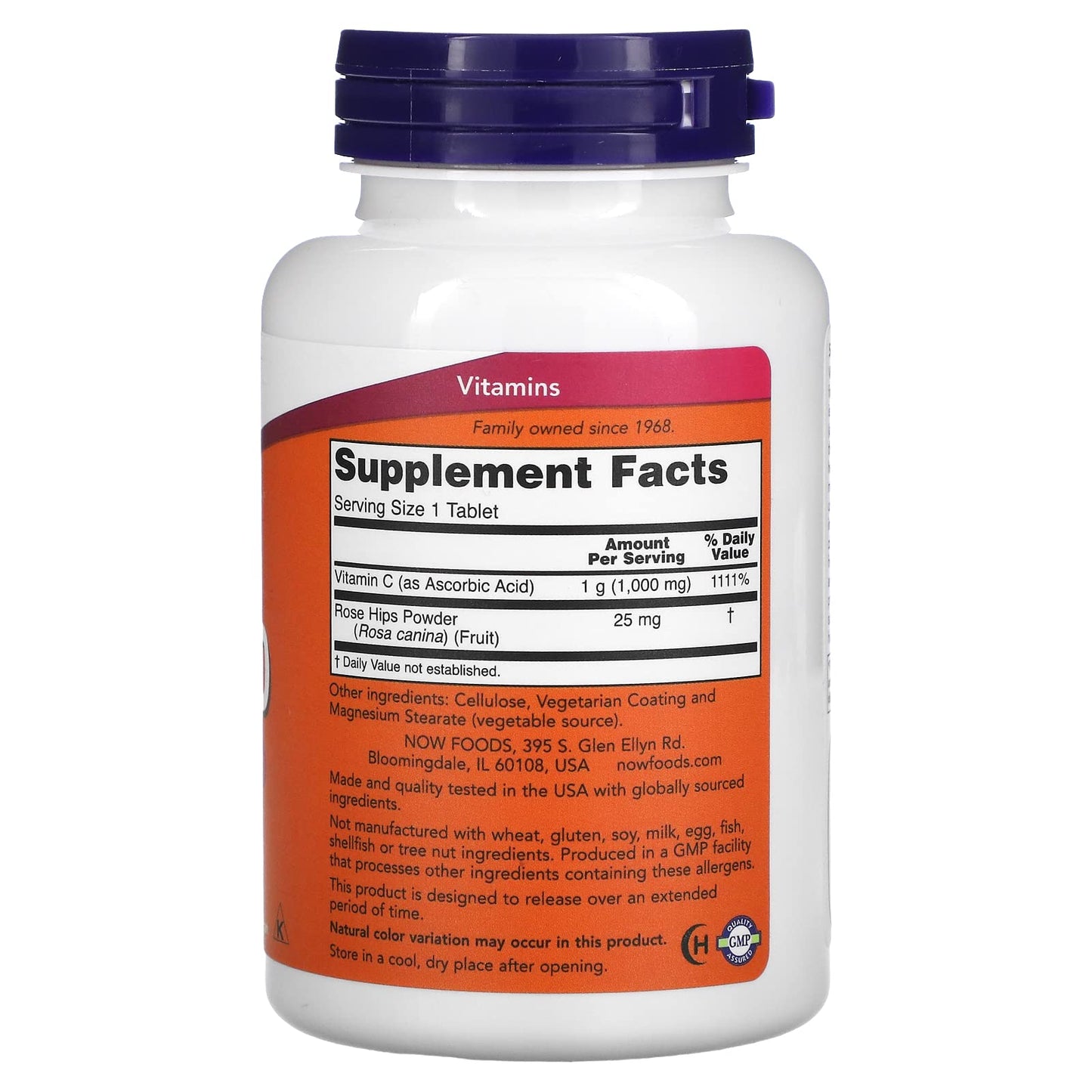 Pre-Order | Arrives in 5–10 Days – Now Foods Vitamin C-1000 Sustained Release - 100 Tablets