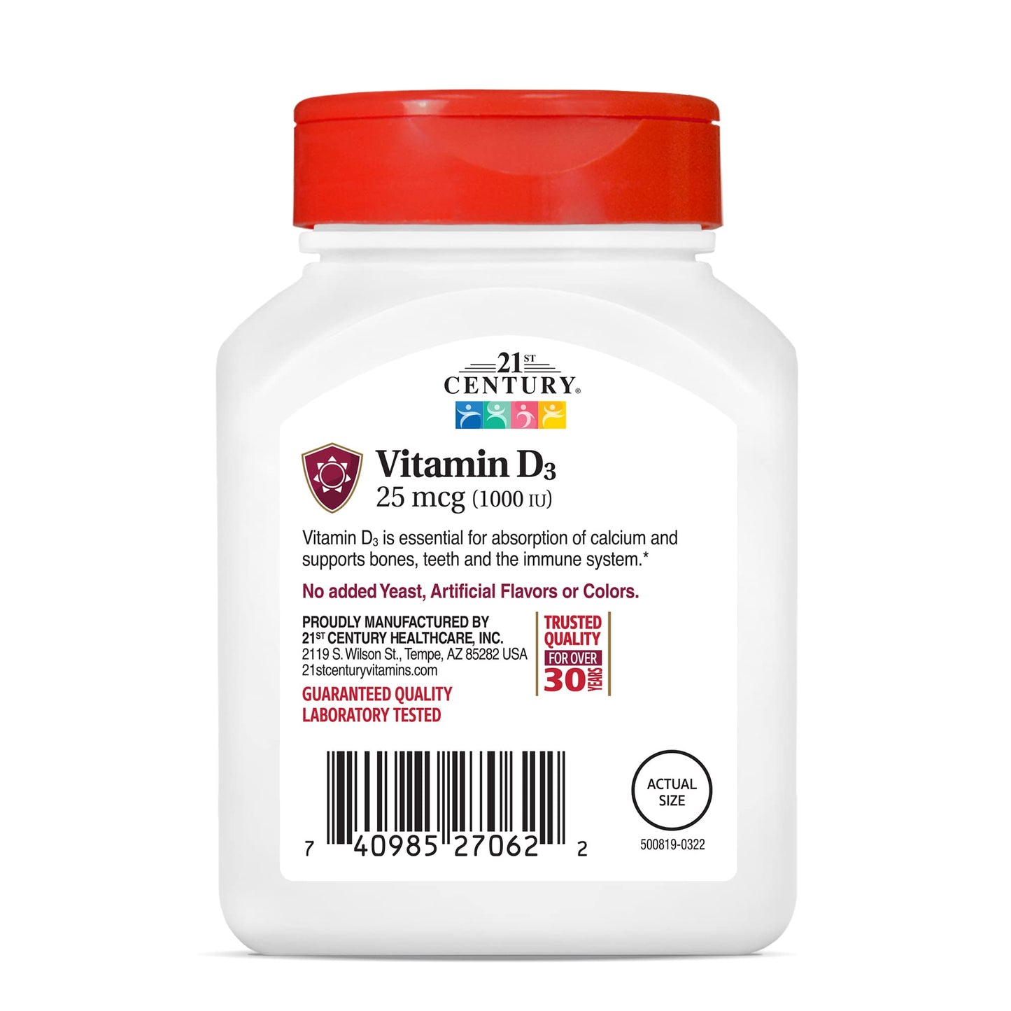 Pre-Order | Arrives in 5–10 Days – 21st Century Vitamin D, 1000iu, 110 Tablets
