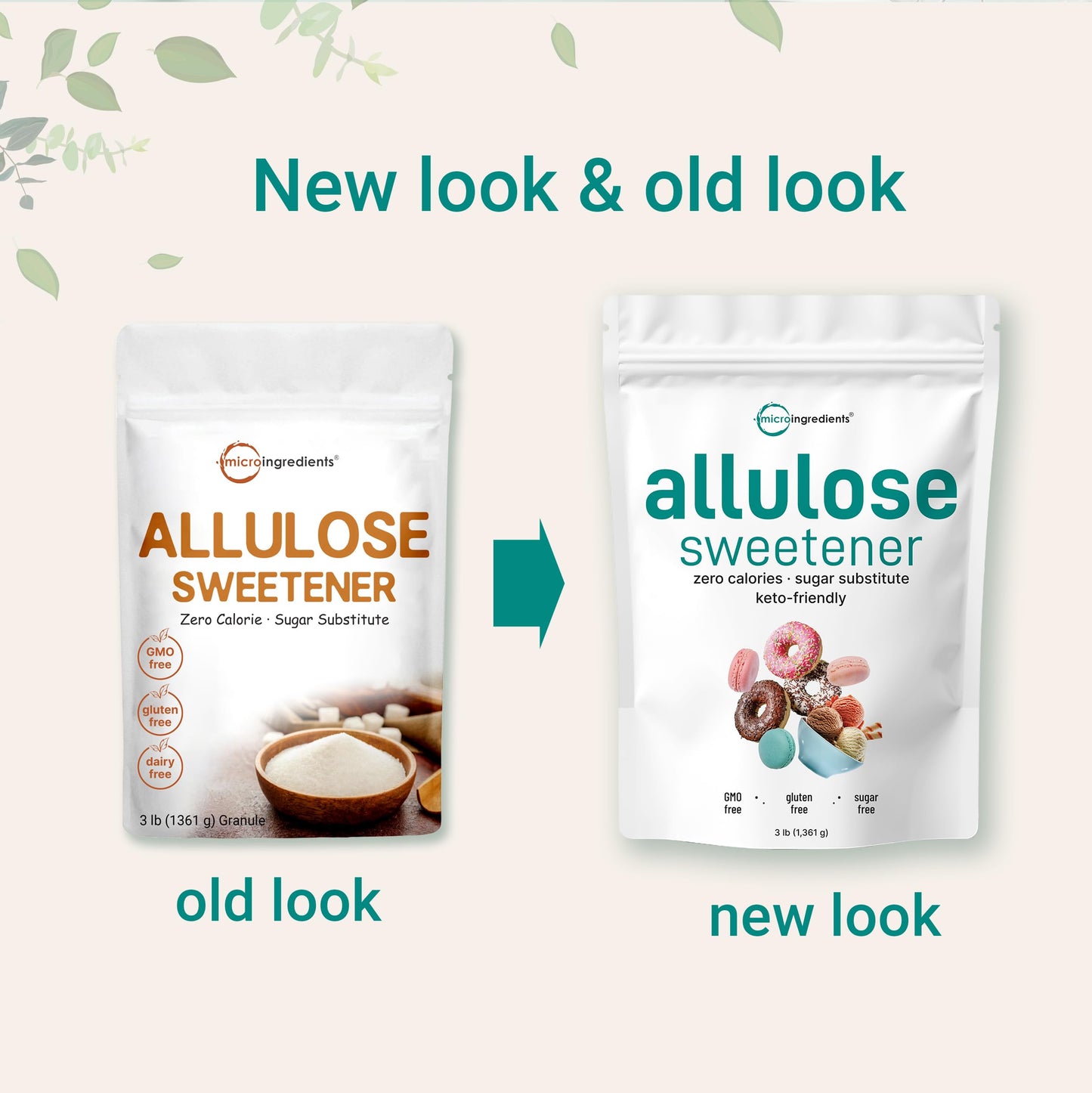 Pre-Order | Arrives in 5–10 Days – Allulose Sweetener, 3 Pounds (48 Ounces), Zero Calorie, Plant Based Sugar Alternative, No After Taste, Best for Coffee, Drinks, Tea, Cooking and Baking, Keto Diet and Vegan Friendly