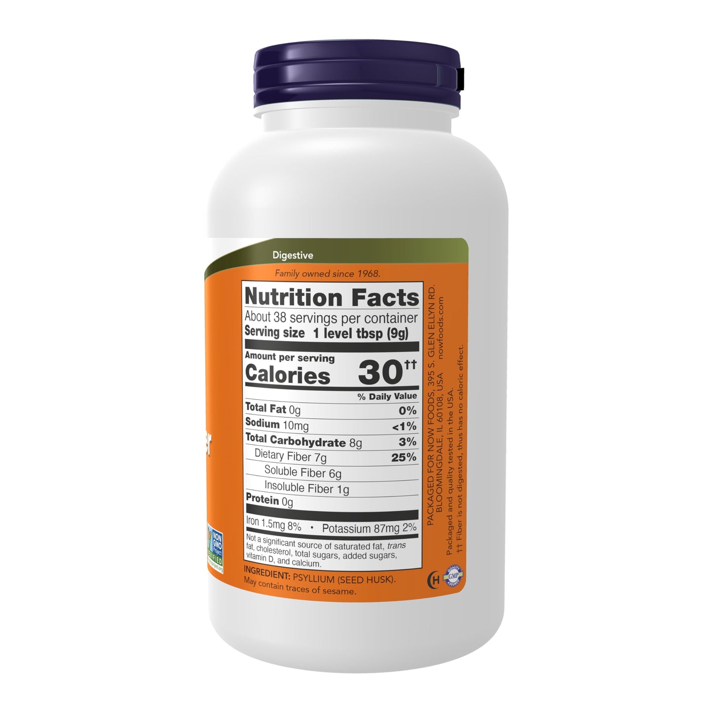 Pre-Order | Arrives in 5–10 Days – NOW Foods Supplements, Psyllium Husk Powder, Non-GMO Project Verified, Soluble Fiber, 12-Ounce