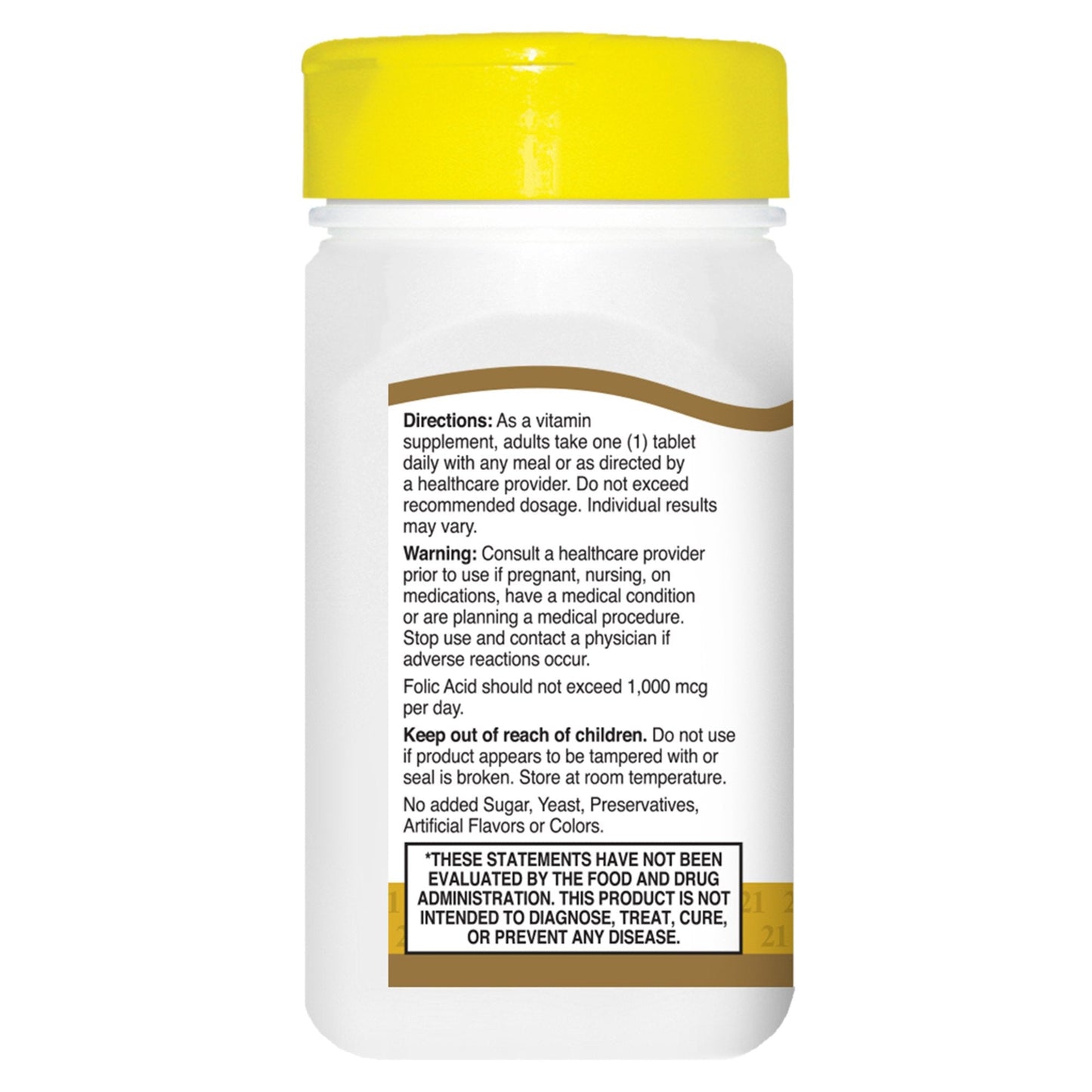 Pre-Order | Arrives in 5–10 Days – 21st Century Folic Acid 800 mcg Tablets, 180-Count (Pack of 2)