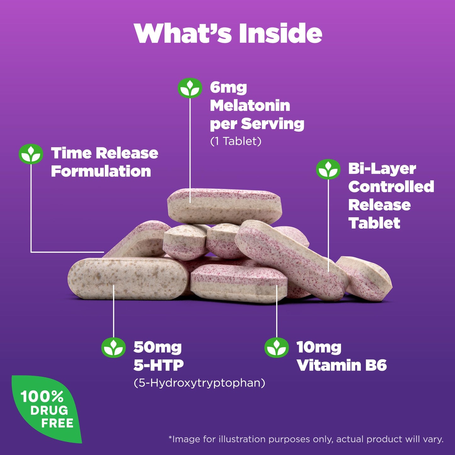 Pre-Order | Arrives in 5–10 Days – Natrol Advanced Sleep Melatonin + 5HTP, 6mg, Calming Sleep Aid for Restful Sleep, 60 Time-Release Tablets, 60-Day Supply