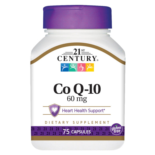 Pre-Order | Arrives in 5–10 Days – 21st Century Co Q10 60 mg Capsules, 75 Count