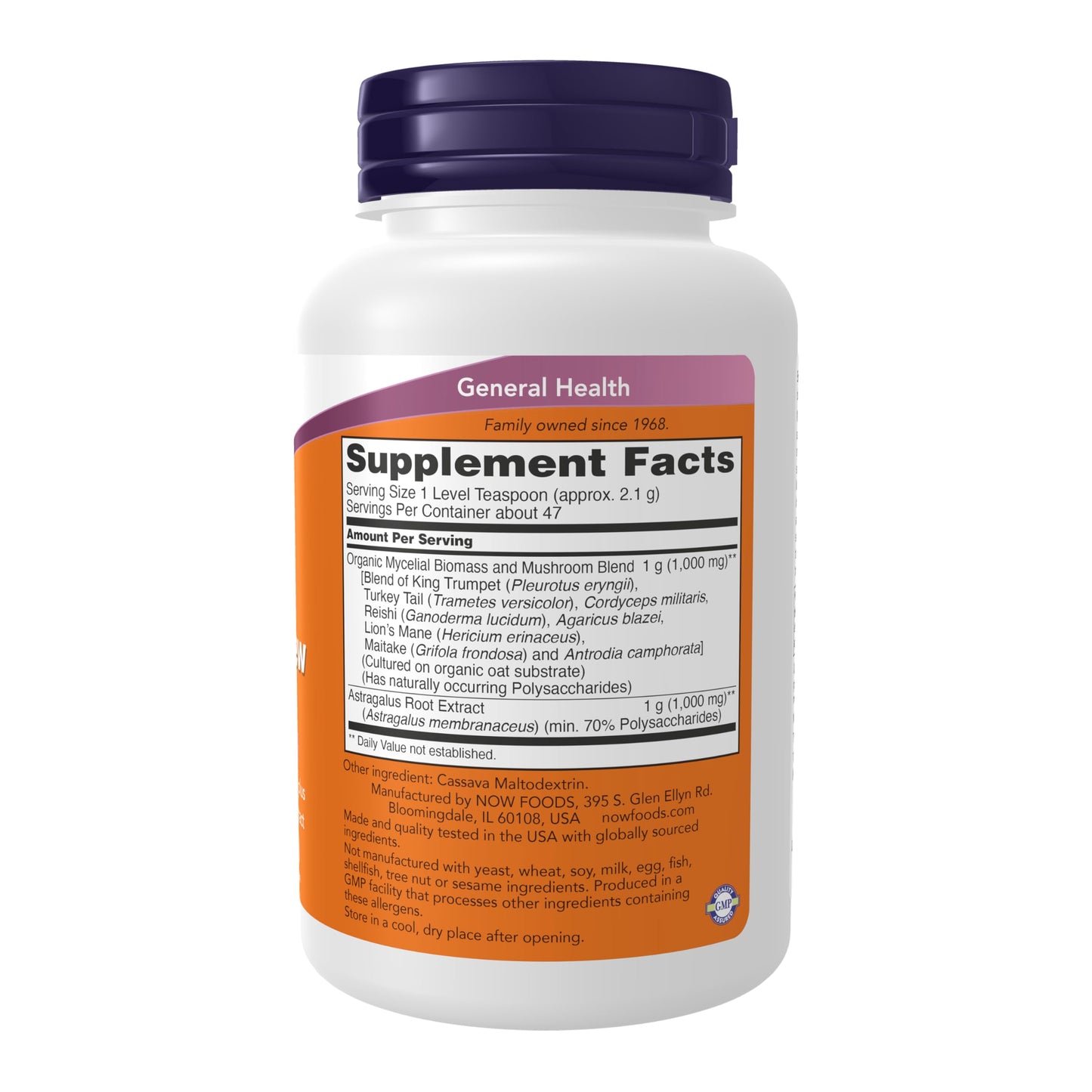 Pre-Order | Arrives in 5–10 Days – NOW Foods Supplements, Mushroom Immune Renew with Astragalus Root Extract, Immune System Support*, 3.5-Ounce
