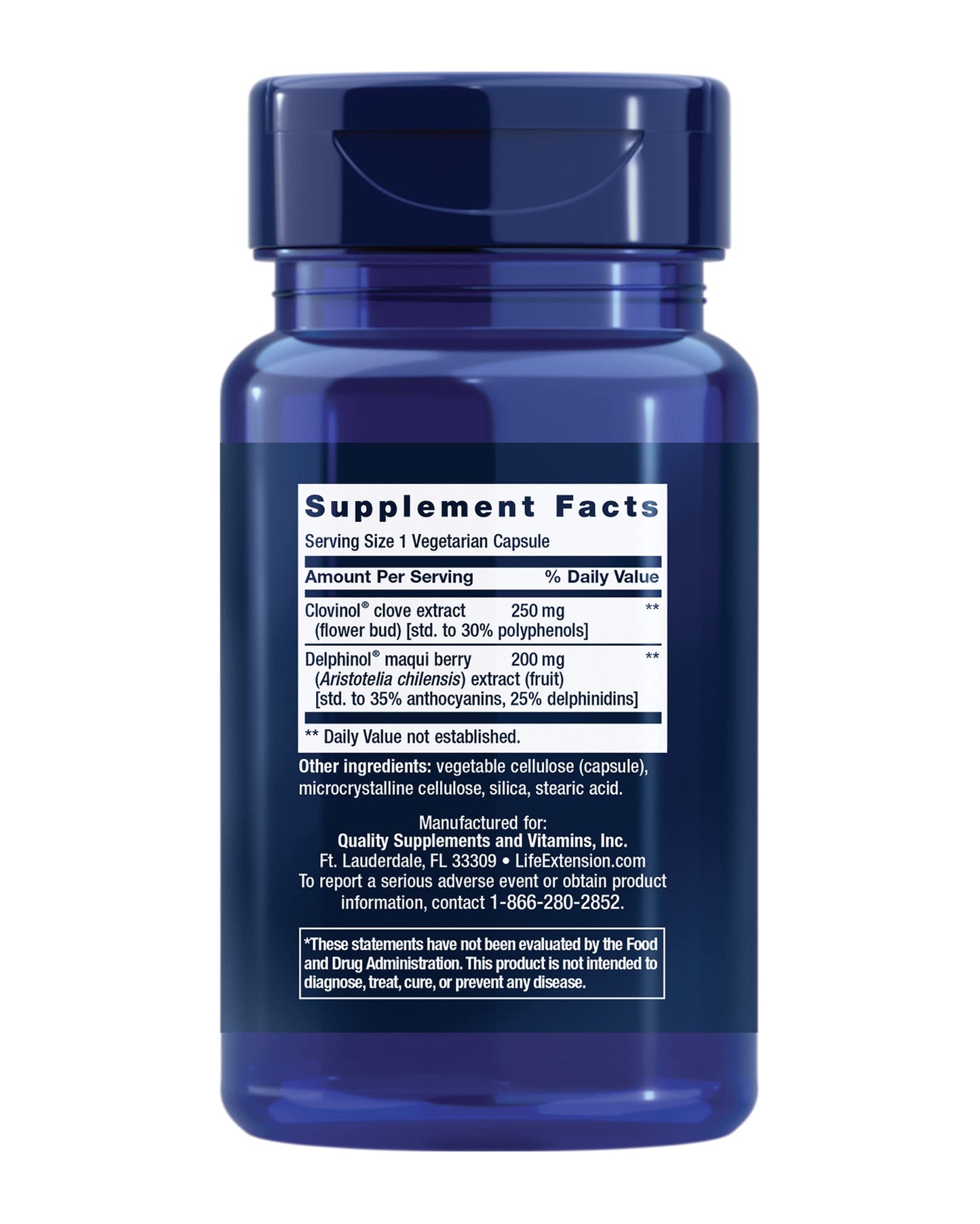 Pre-Order | Arrives in 5–10 Days – Life Extension Glycemic Guard™, Clove Extract, Maqui Berry (Aristotelia chilensis), Helps Maintain Already Healthy glycemic Balance, Vegetarian, Gluten-Free, 1-Daily, Non-GMO, 30 Capsules
