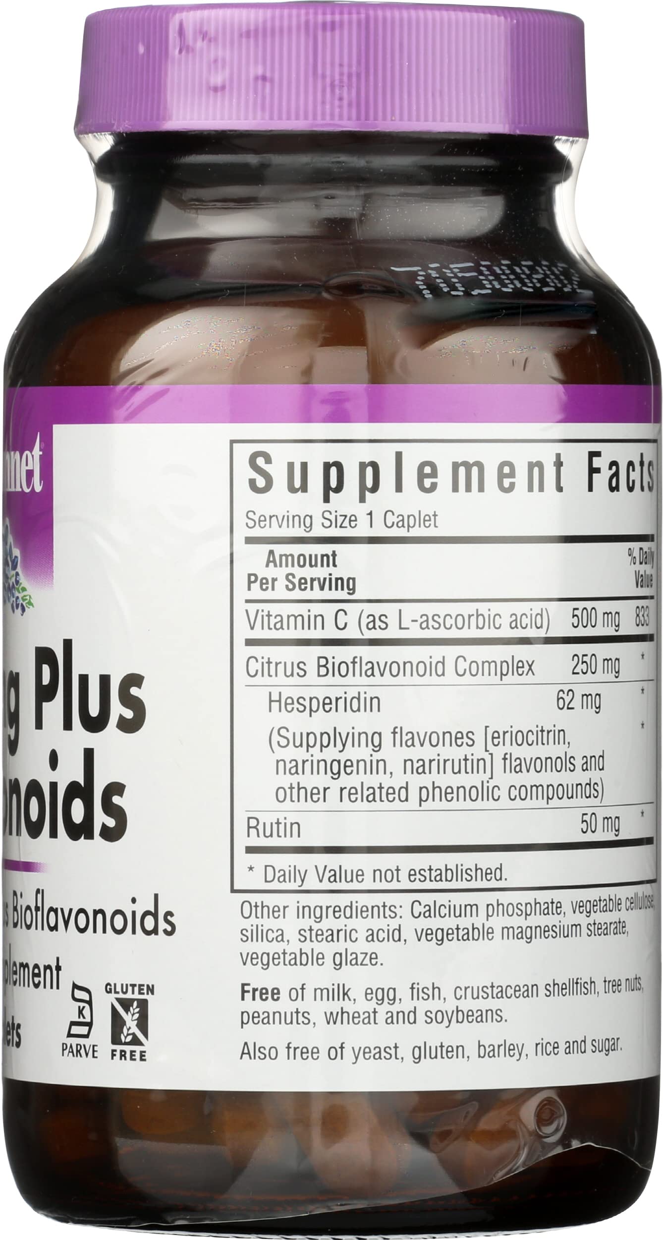 Pre-Order | Arrives in 5–10 Days – BlueBonnet Vitamin C 500 mg Plus Bioflavonoids Caplets, 90 Count (743715005228)