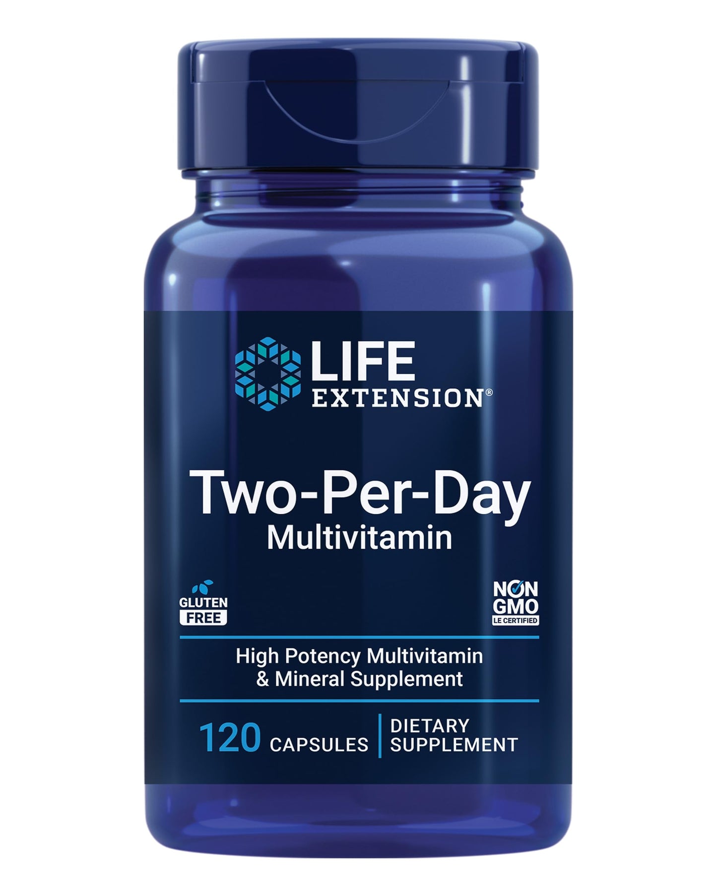 Pre-Order | Arrives in 5–10 Days – Life Extension Two-Per-Day Multivitamin, Vitamins B, C, D, zinc, Packed with Over 25 Vitamins, Minerals & extracts, Two-Month Supply, Non-GMO, Gluten-Free, 120 Capsules