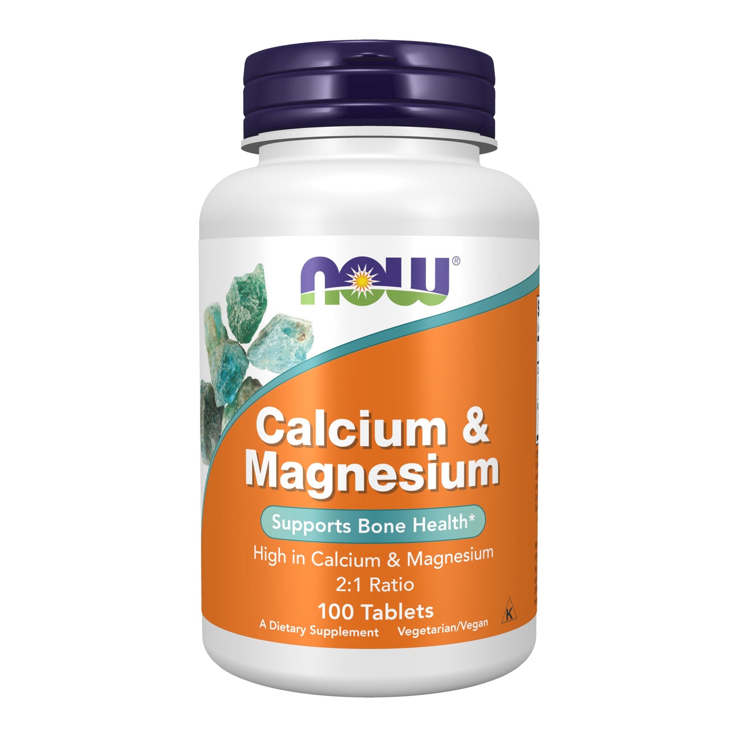 Pre-Order | Arrives in 5–10 Days – NOW Foods Supplements, Calcium & Magnesium 2:1 Ratio, High Potency, Supports Bone Health*, 100 Tablets