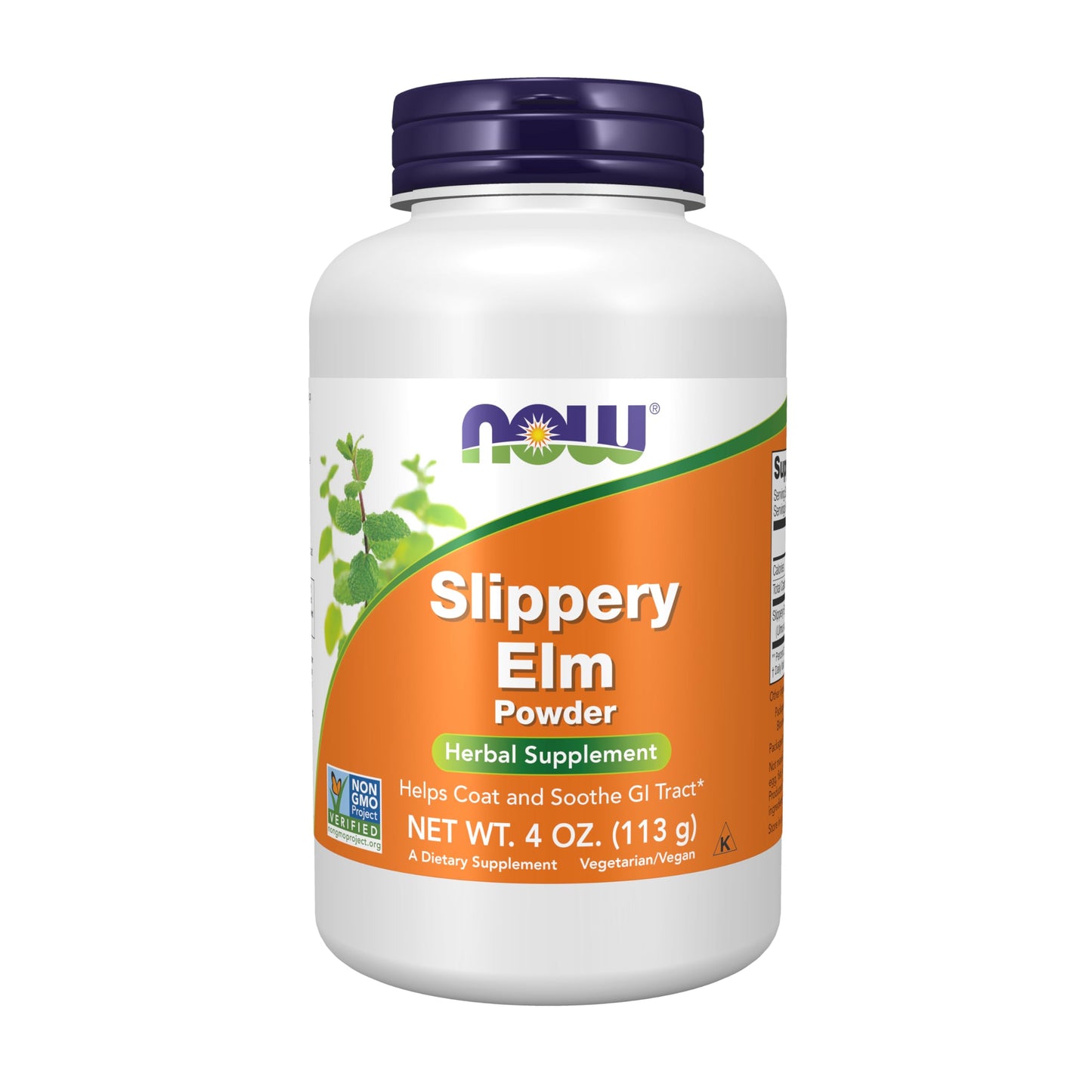 Pre-Order | Arrives in 5–10 Days – NOW Foods Supplements, Slippery Elm Powder (Ulmus rubra), Non-GMO Project Verified, Herbal Supplement, 4-Ounce