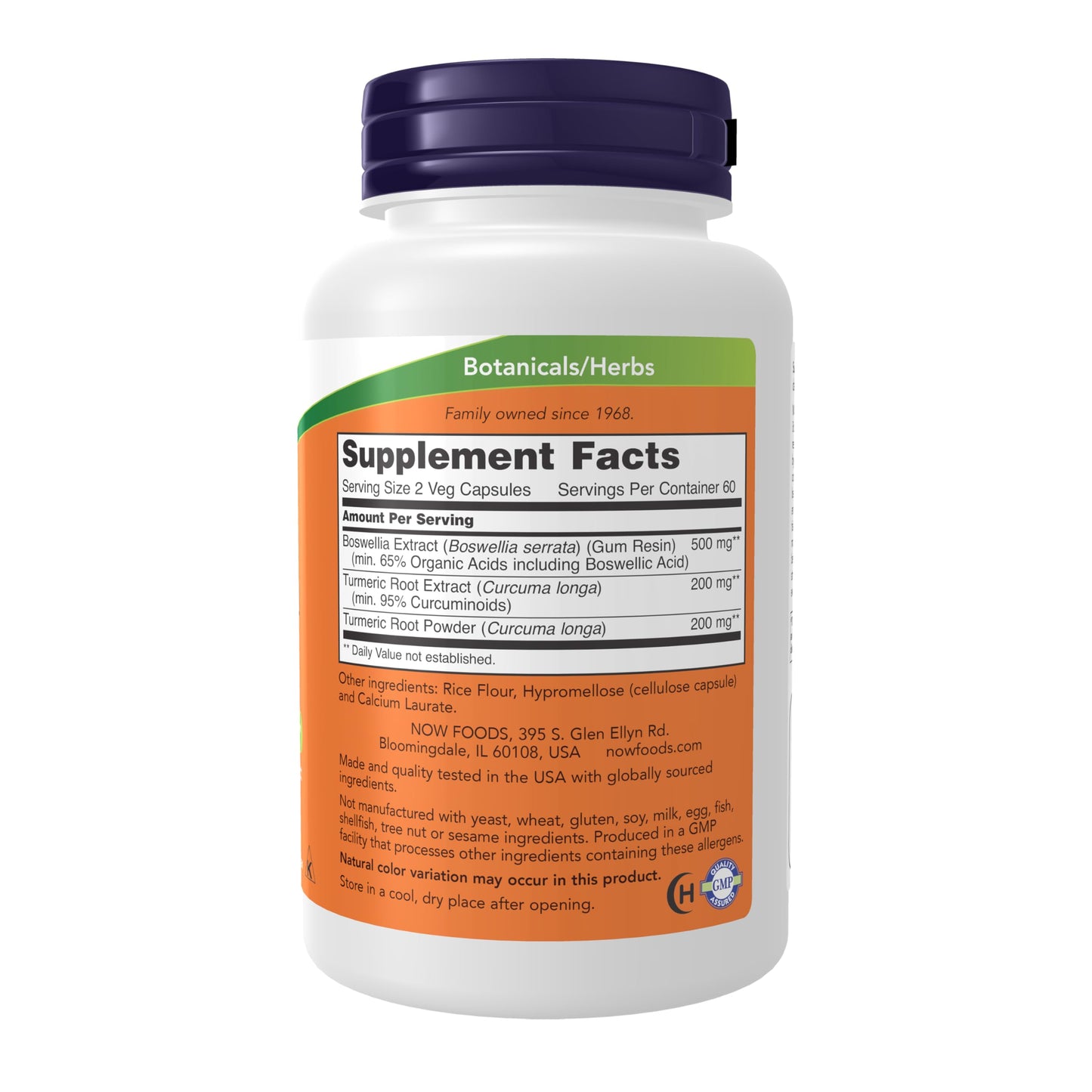 Pre-Order | Arrives in 5–10 Days – NOW Foods Supplements, Boswellia Extract 250 mg, plus Turmeric Root Extract, 120 Veg Capsules