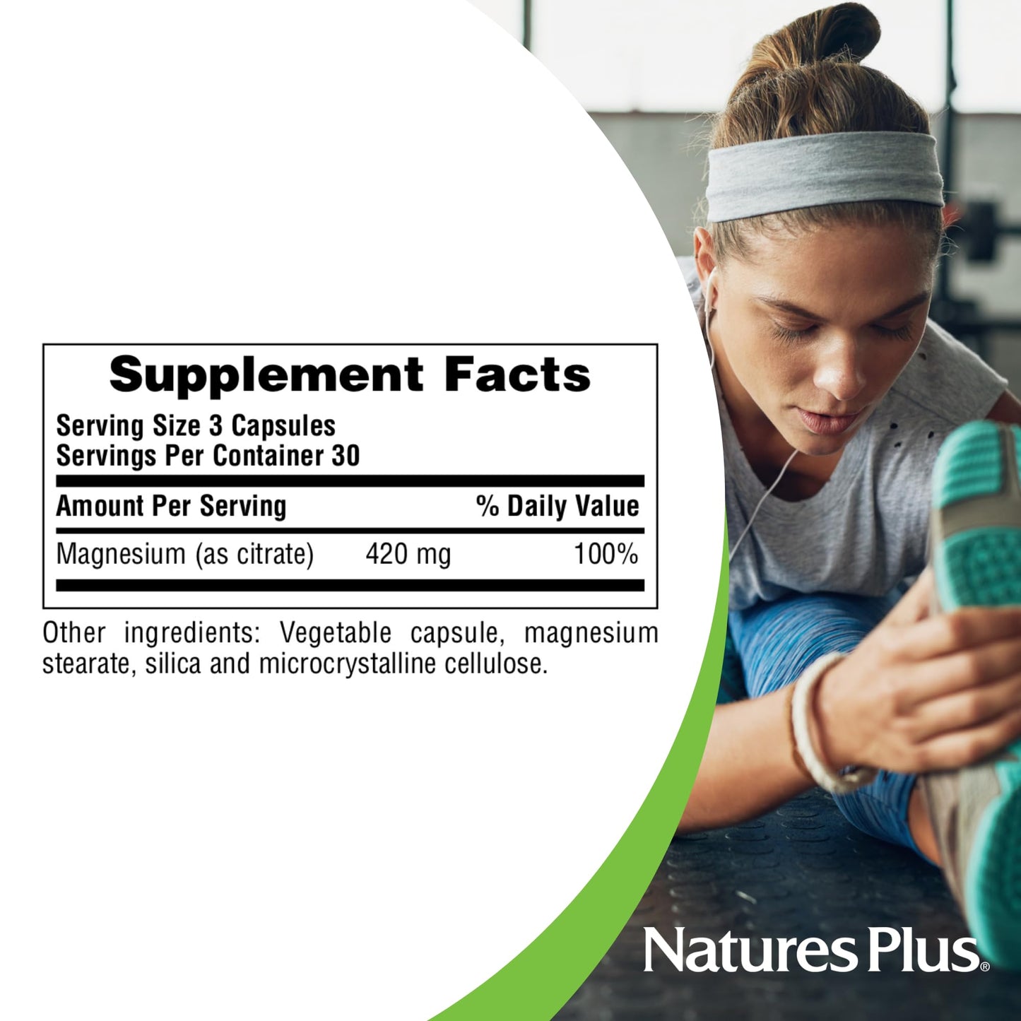 Pre-Order | Arrives in 5–10 Days – NaturesPlus Kalmassure Magnesium - 400 mg, 90 Vegan Capsules - Natural Stress Relief Supplement, Supports Nerve and Muscle Relaxation - Vegetarian, Gluten-Free - 30 Servings