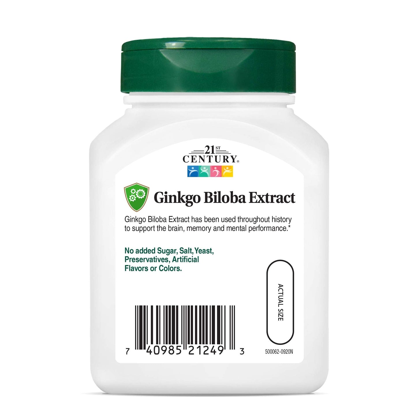 Pre-Order | Arrives in 5–10 Days – 21st Century Ginkgo Biloba Extract Veg Capsules, 60 Count