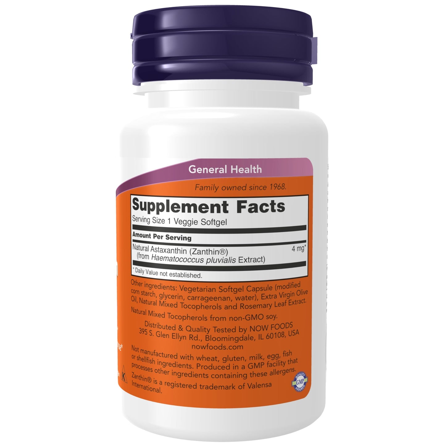 Pre-Order | Arrives in 5–10 Days – NOW Foods Supplements, Astaxanthin 4 mg, features Zanthin®, Supports Eye Health*, 60 Veg Softgels