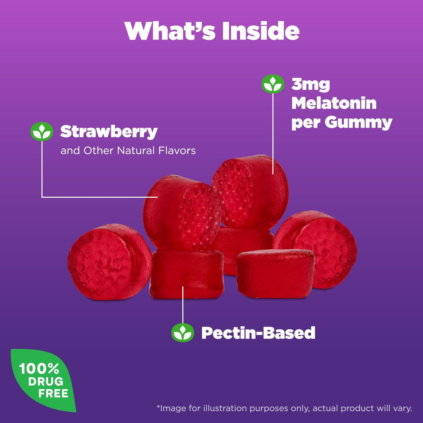 Pre-Order | Arrives in 5–10 Days – Natrol Melatonin Gummies, Sleep Support for Adults, 3 mg Melatonin Supplement for Sleeping, 70 Strawberry-Flavored Gummies, Up to a 70 Day Supply