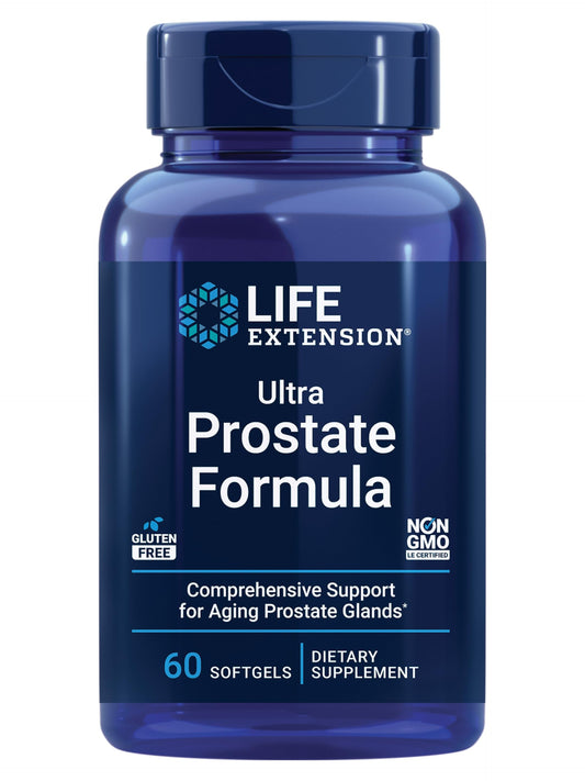 Pre-Order | Arrives in 5–10 Days – Life Extension Ultra Prostate Formula, saw palmetto for men, pygeum, stinging nettle root, lycopene, 11 nutrients for prostate function, non-GMO, gluten-free, 60 softgels