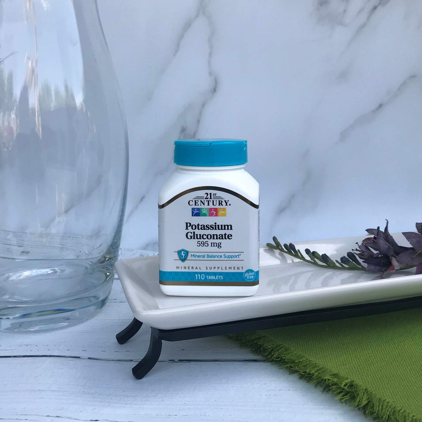 Pre-Order | Arrives in 5–10 Days – 21st Century Potassium 595 mg Tablets, 110 Count (Pack of 3)