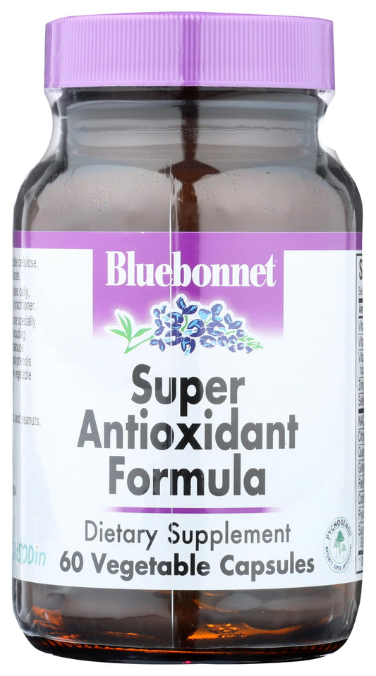 Pre-Order | Arrives in 5–10 Days – BlueBonnet Super Antioxidant Formula Vegetarian Capsules, 60 Count, White