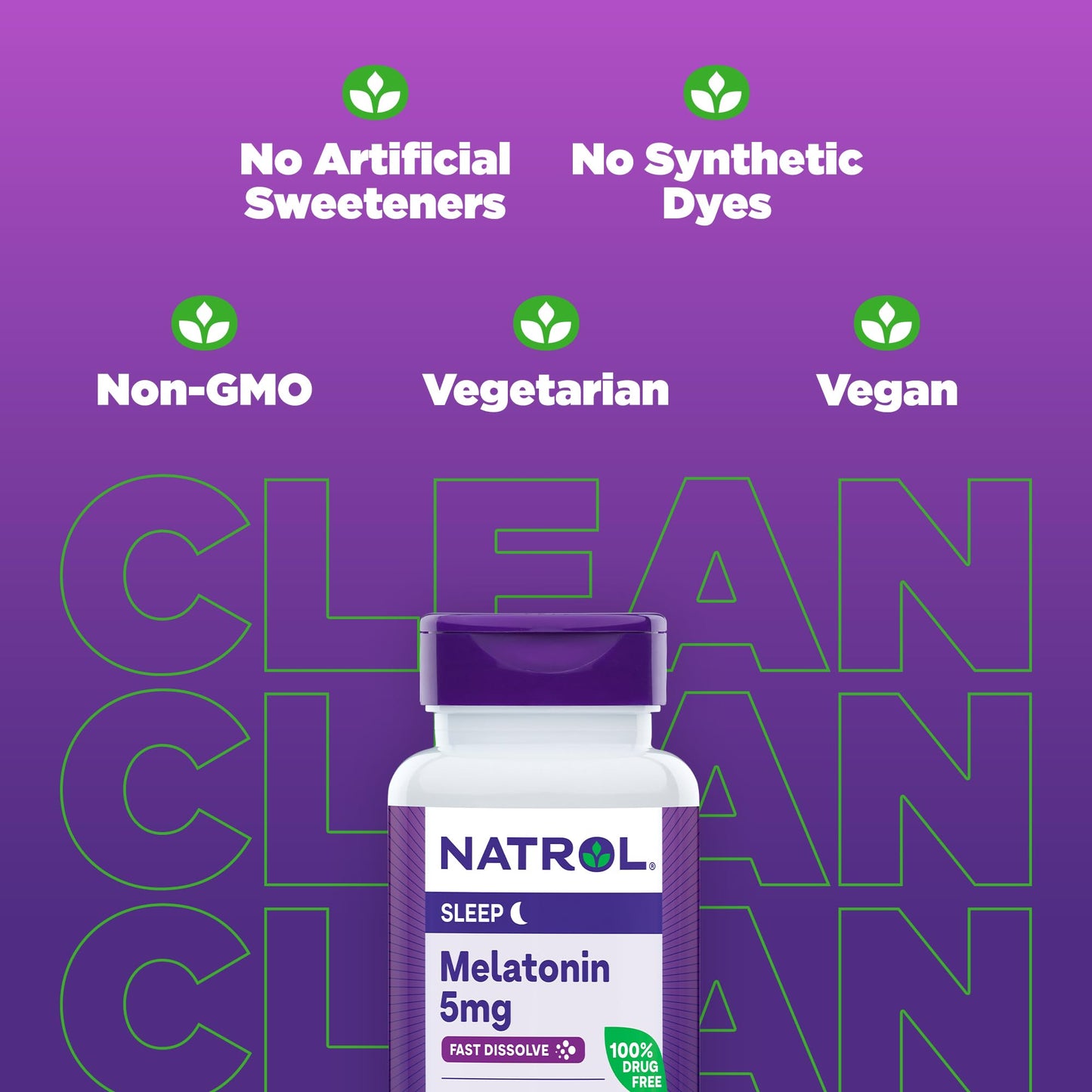 Pre-Order | Arrives in 5–10 Days – Natrol Fast Dissolve Melatonin 5 mg, Melatonin Supplements for Restful Sleep, Sleep Support for Adults, 90 Strawberry-Flavored Tablets, Up to a 90 Day Supply