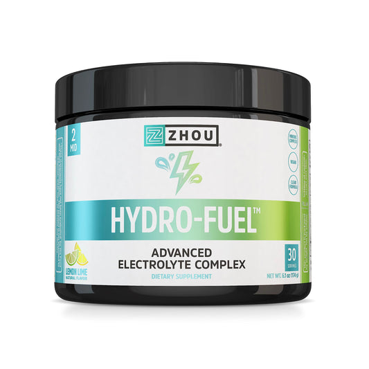 Pre-Order | Arrives in 5–10 Days – Zhou Nutrition Hydro Fuel, Sugar Free Electrolyte Powder, Replenish Nutrients, Restore Hydration, Natural Mineral Complex with Coconut Water Concentrate, Vegan, Gluten Free, Lemon Lime, 30 servings