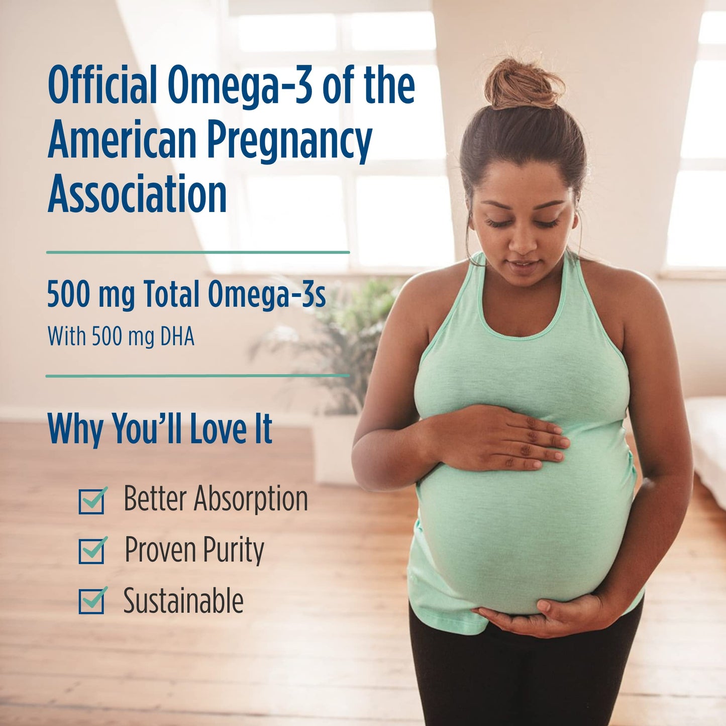 Pre-Order | Arrives in 5–10 Days – Nordic Naturals Vegan Prenatal DHA, Unflavored - 60 Soft Gels - 500 mg Plant-Based DHA - Supports Brain Development in Babies & Healthy Pregnancy - Non-GMO - 30 Servings