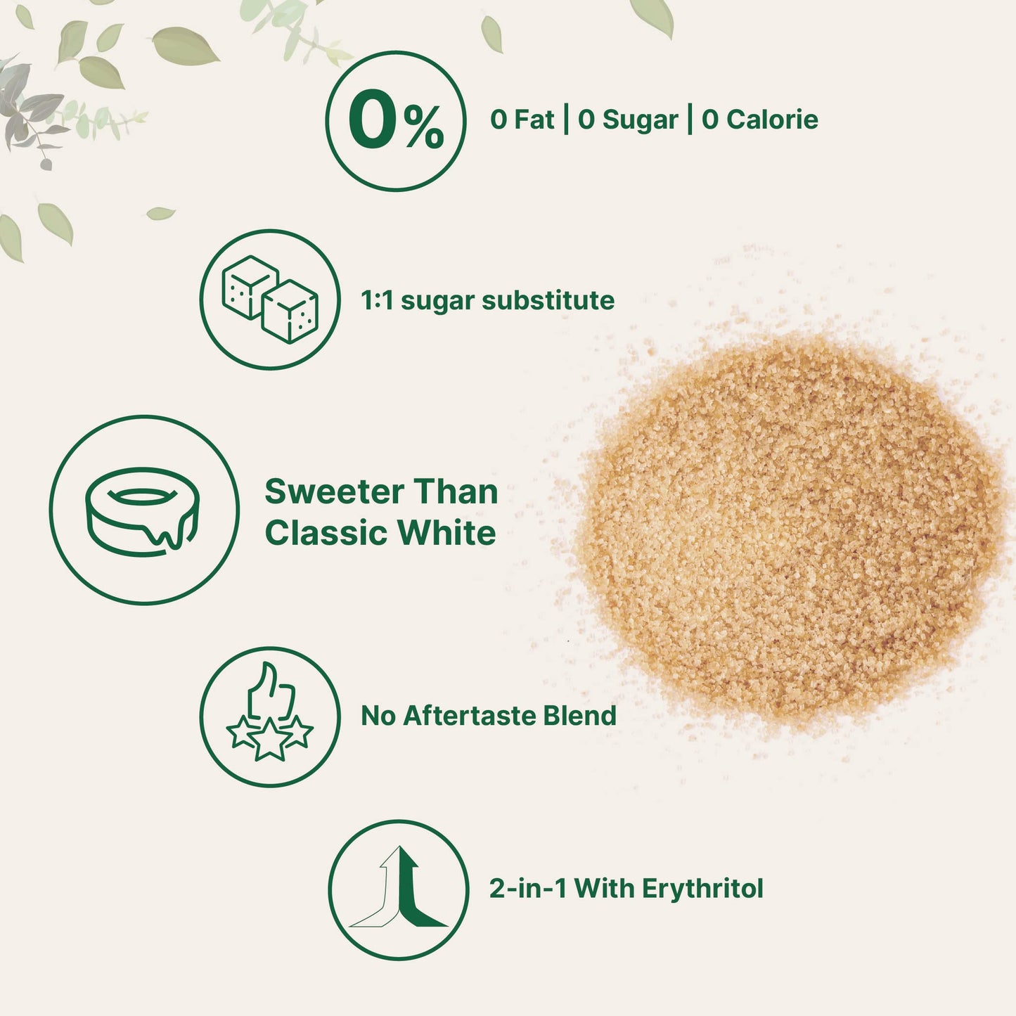 Pre-Order | Arrives in 5–10 Days – Golden Monk Fruit Sweetener with Erythritol, 4 Pounds - No After Taste - Brown Sugar Substitute, Keto Diet Friendly, Zero Calorie, Natural Sweetener for Drinks, Coffee, Tea, Cookies, No-GMO, Vegan