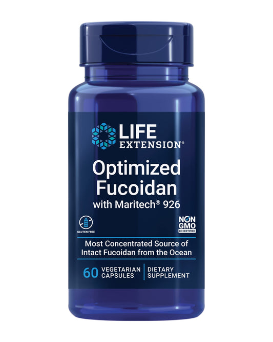 Pre-Order | Arrives in 5–10 Days – Life Extension Optimized Fucoidan with Maritech® 926, Promotes Healthy Immune Function, Gluten-Free, Non-GMO, Vegetarian, 60 Capsules